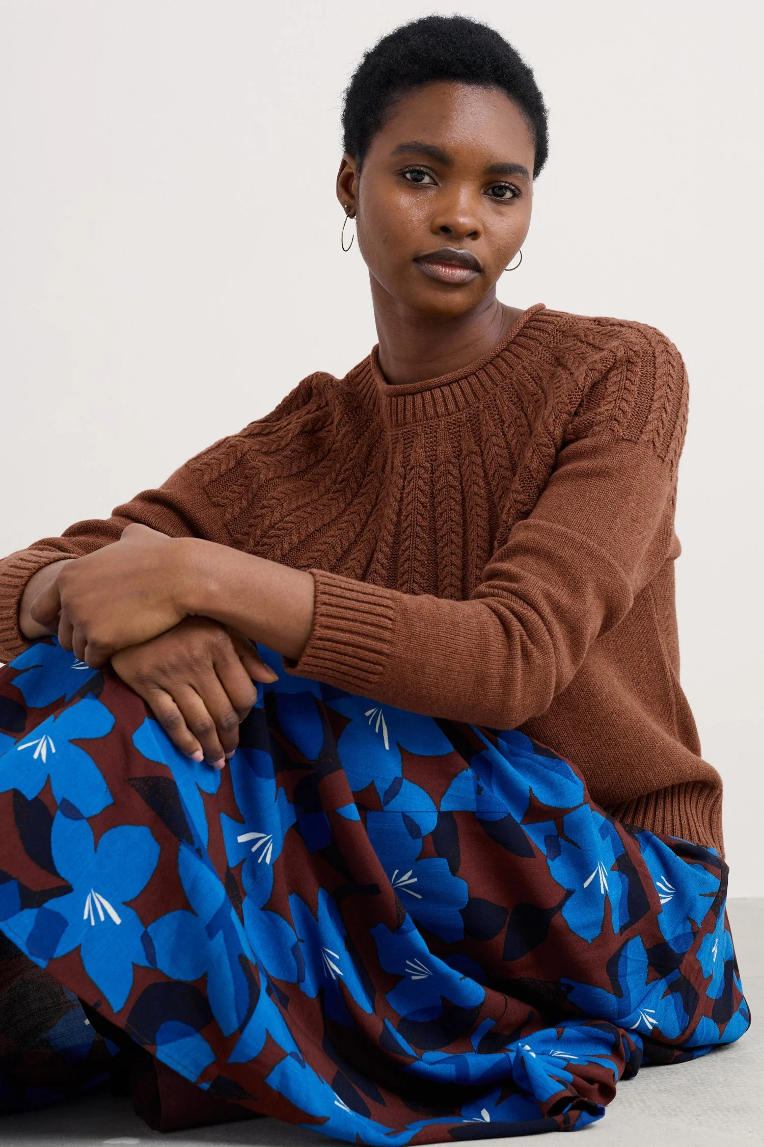 Stone Chat Jumper - Dark Flax - Image 2