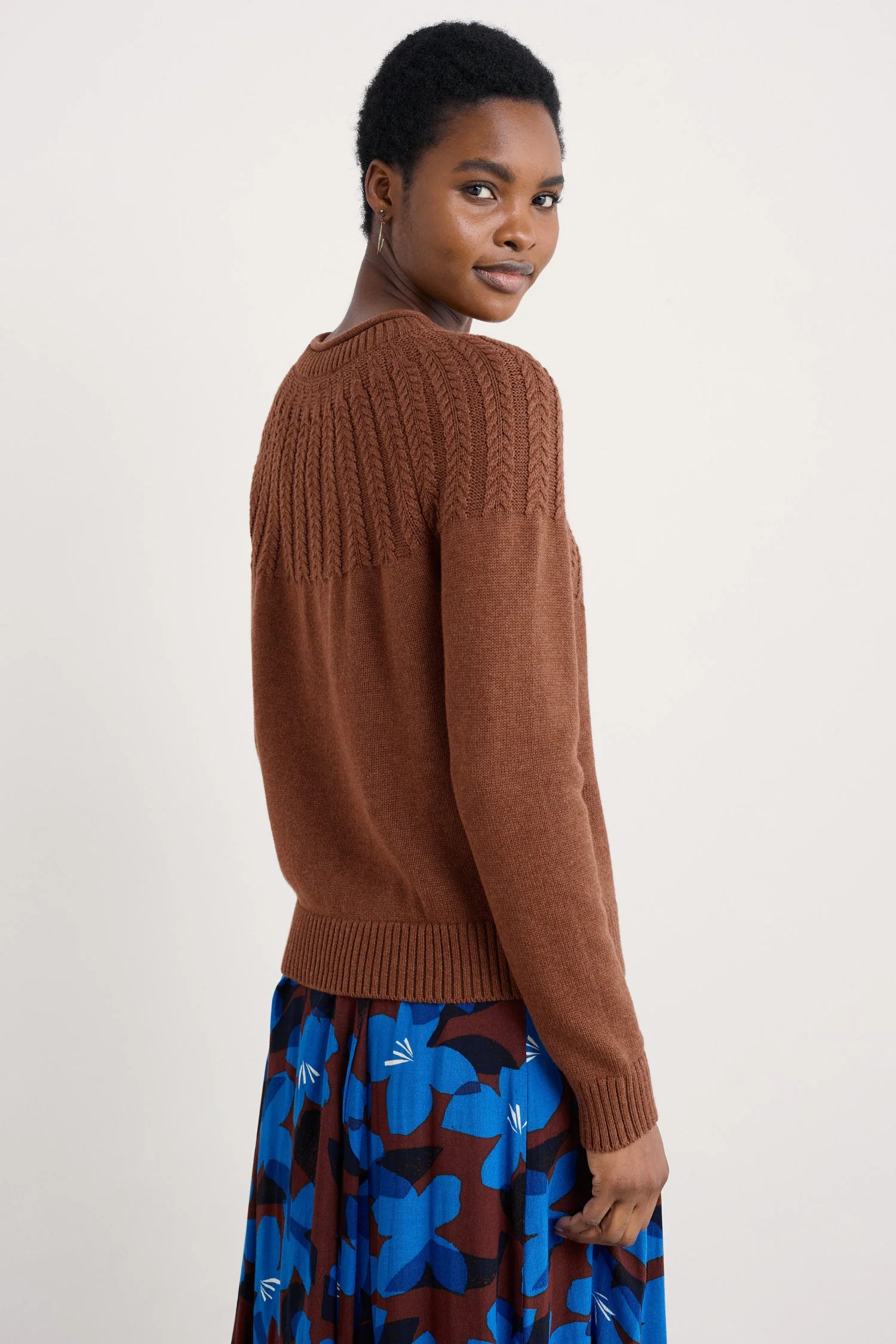 Stone Chat Jumper - Dark Flax - Image 3