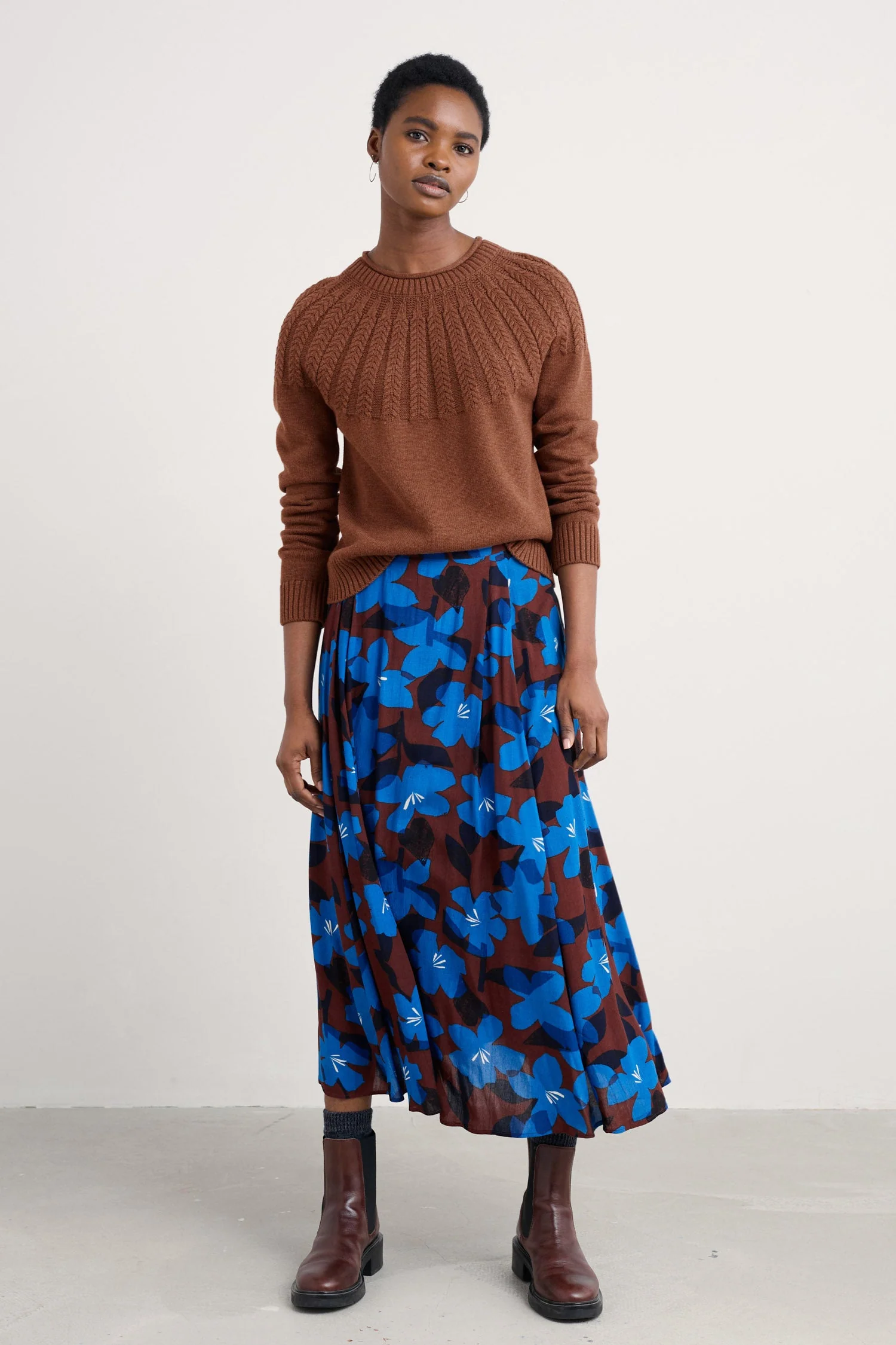 Stone Chat Jumper - Dark Flax - Image 4