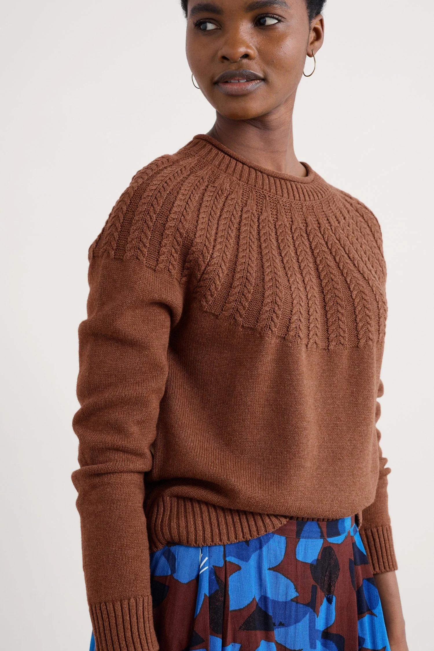 Stone Chat Jumper - Dark Flax - Image 5