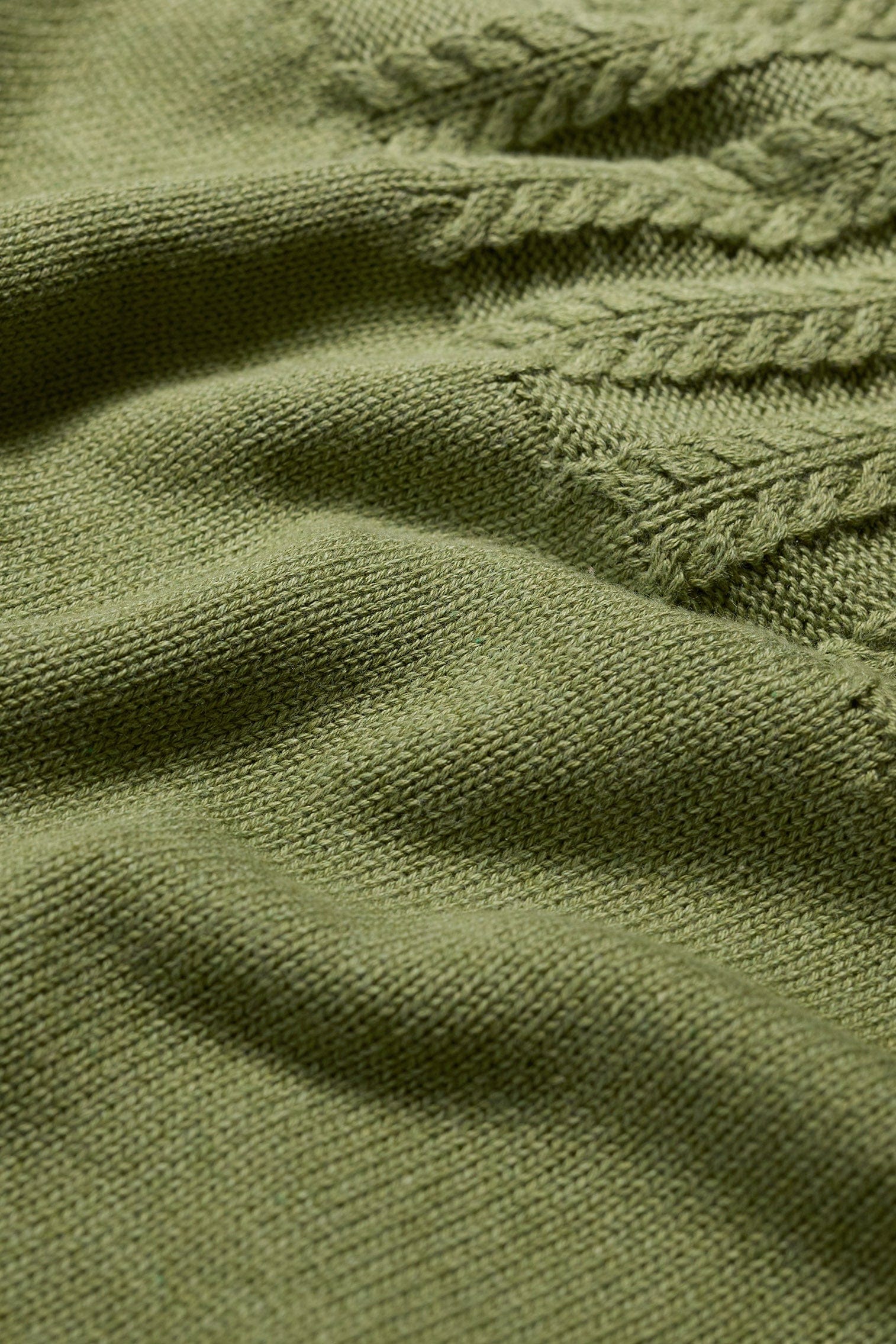 Stone Chat Organic Cotton Jumper - Moss - Image 5
