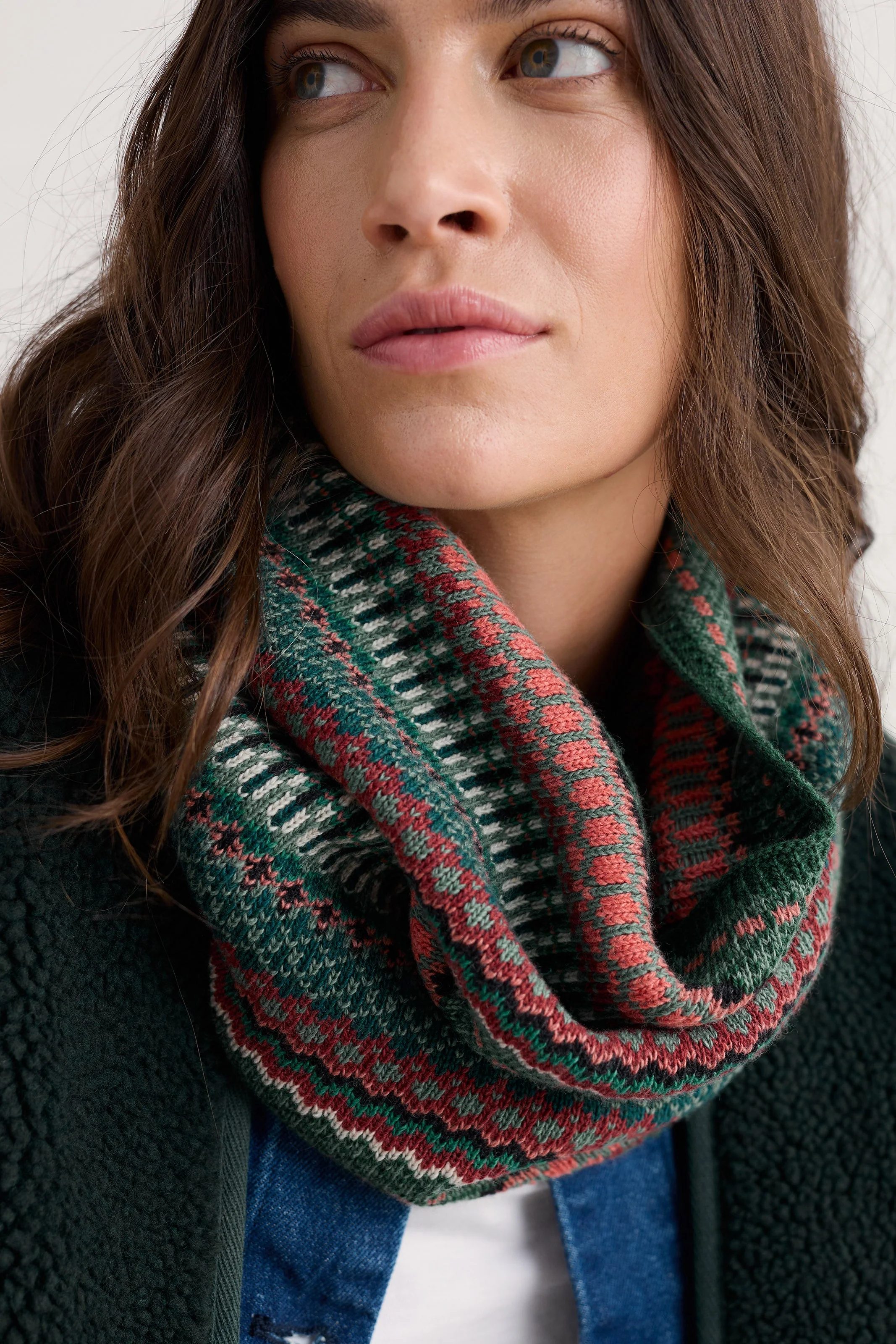 Touchstone Snood - Weaving Needle Dark Forage - Image 3
