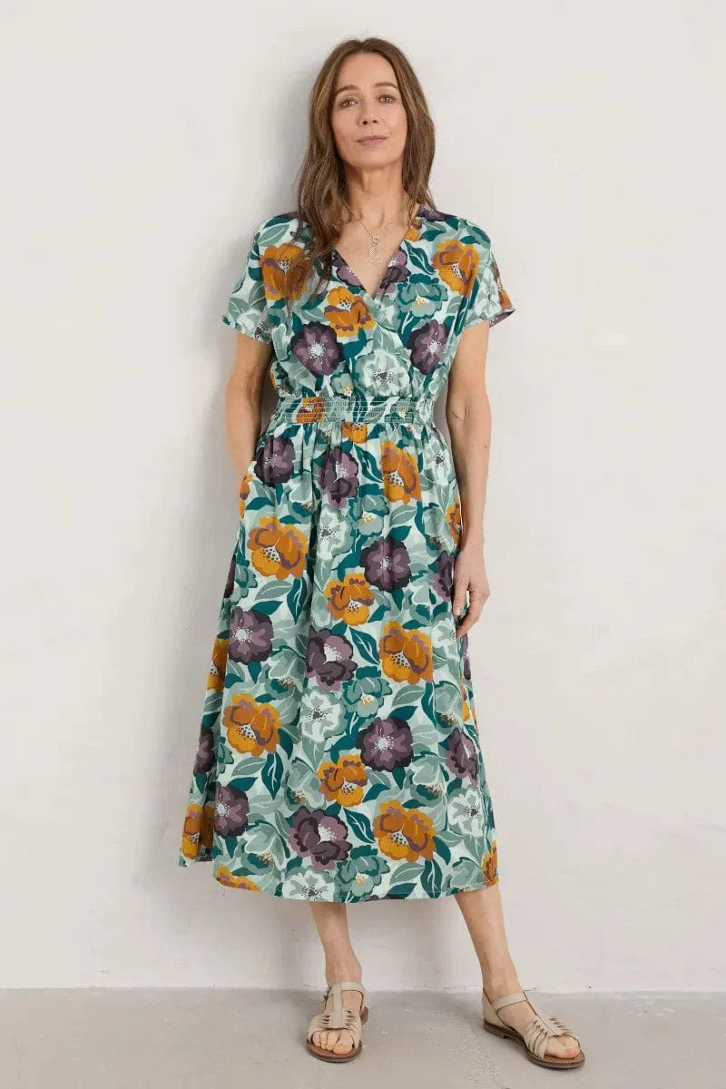 Tresillian Walk Dress - Collage Floral Seahorse - Image 3