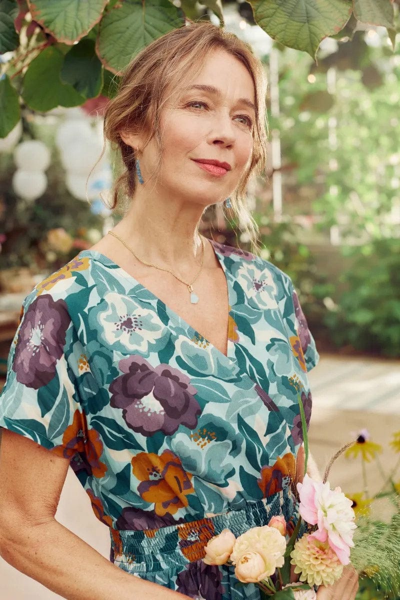Tresillian Walk Dress - Collage Floral Seahorse - Image 4