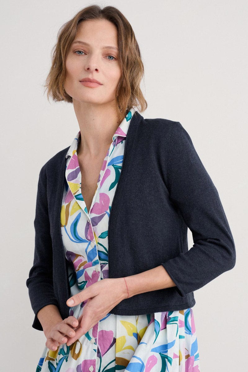 Vanessa Organic Cotton Cardigan - Maritime - Image 2