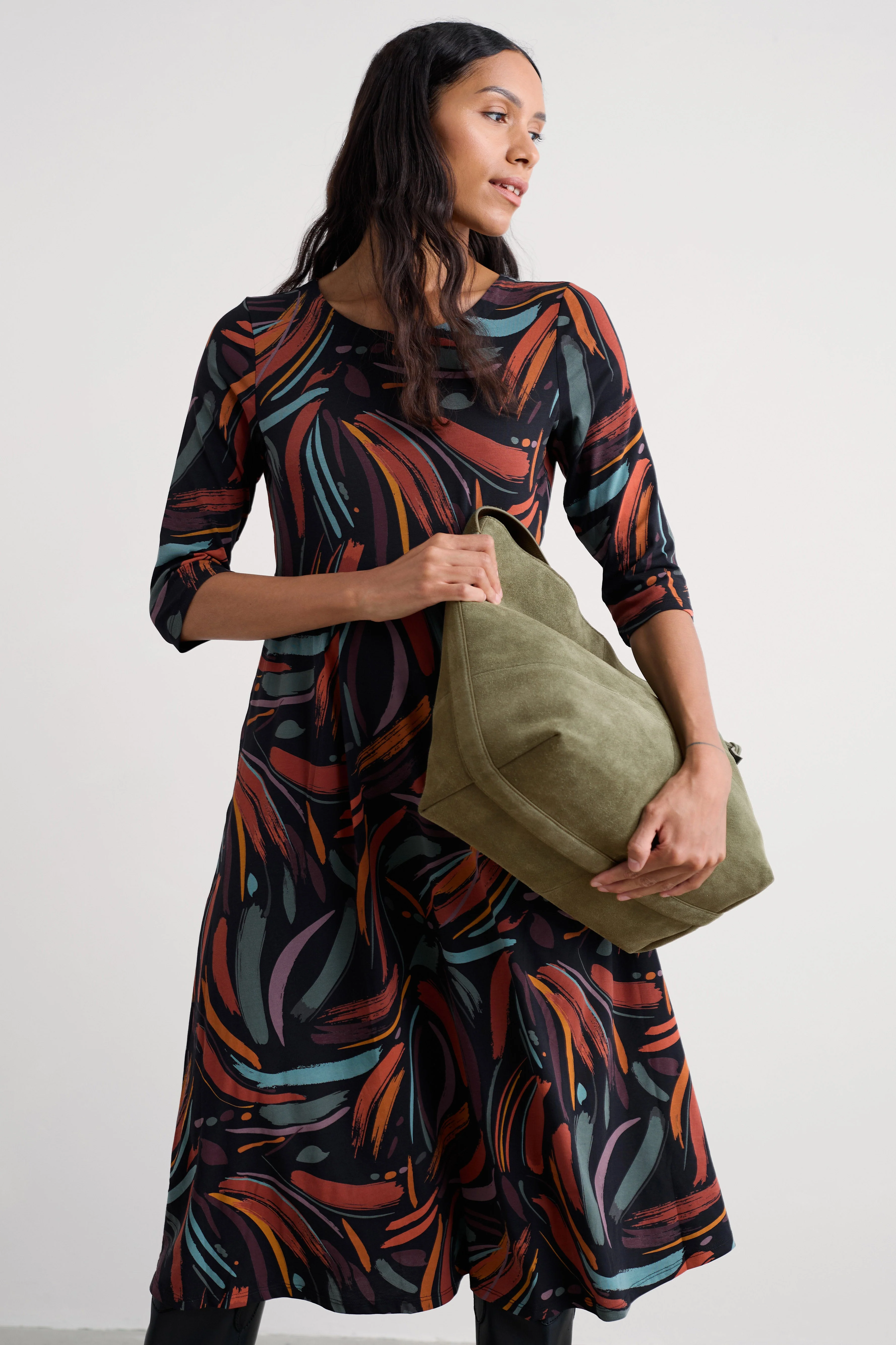 Veronica Dress - Dune Marks Onyx - Image 2