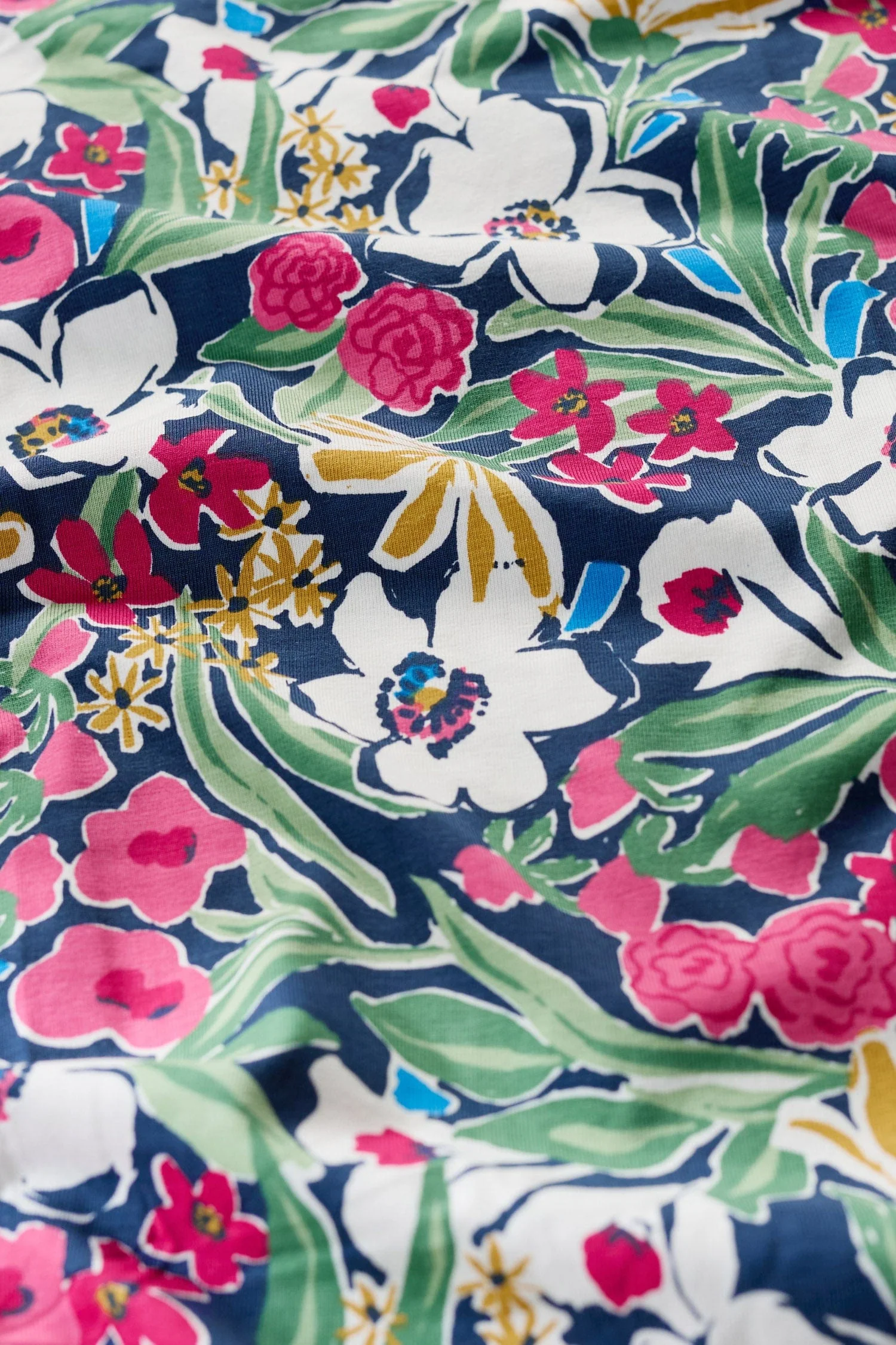 Veronica Short Sleeve Midi Dress - Garden Flowers Night - Image 5