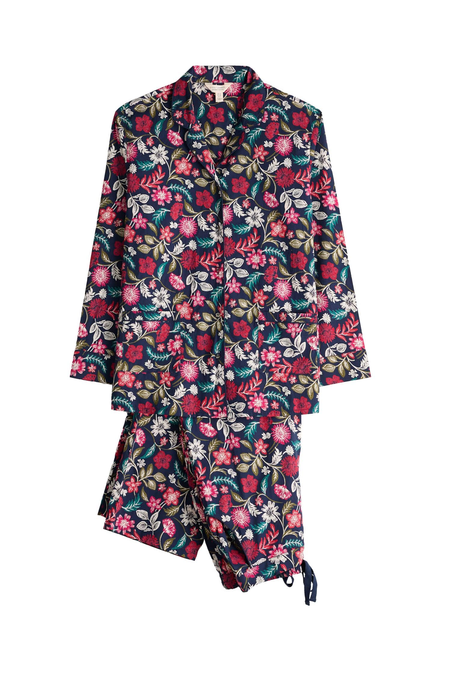 View Point Pyjama Set - Woodblock Bloom Dahlia