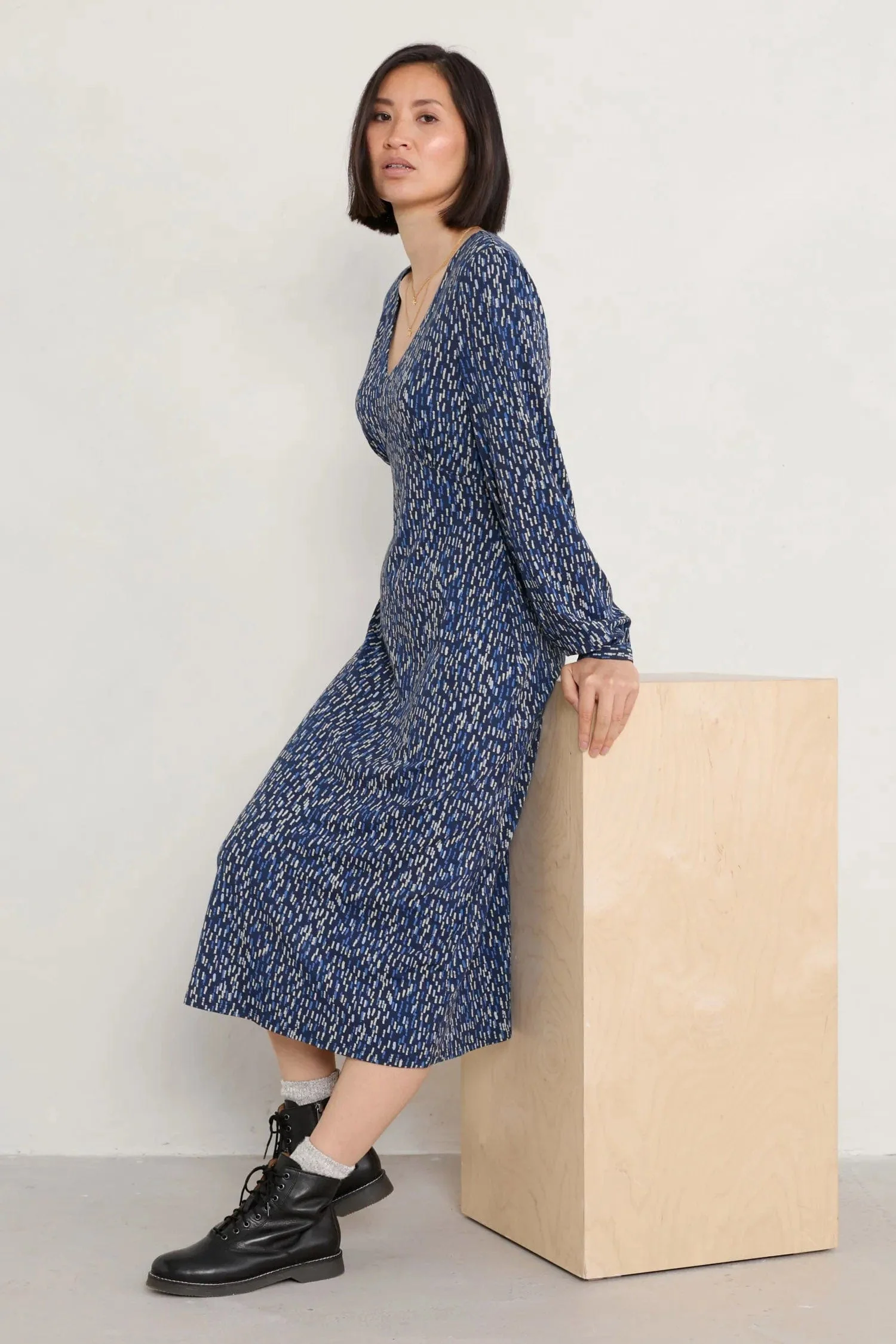 Wild Plum Dress - Water Reflections Magpie - Image 4