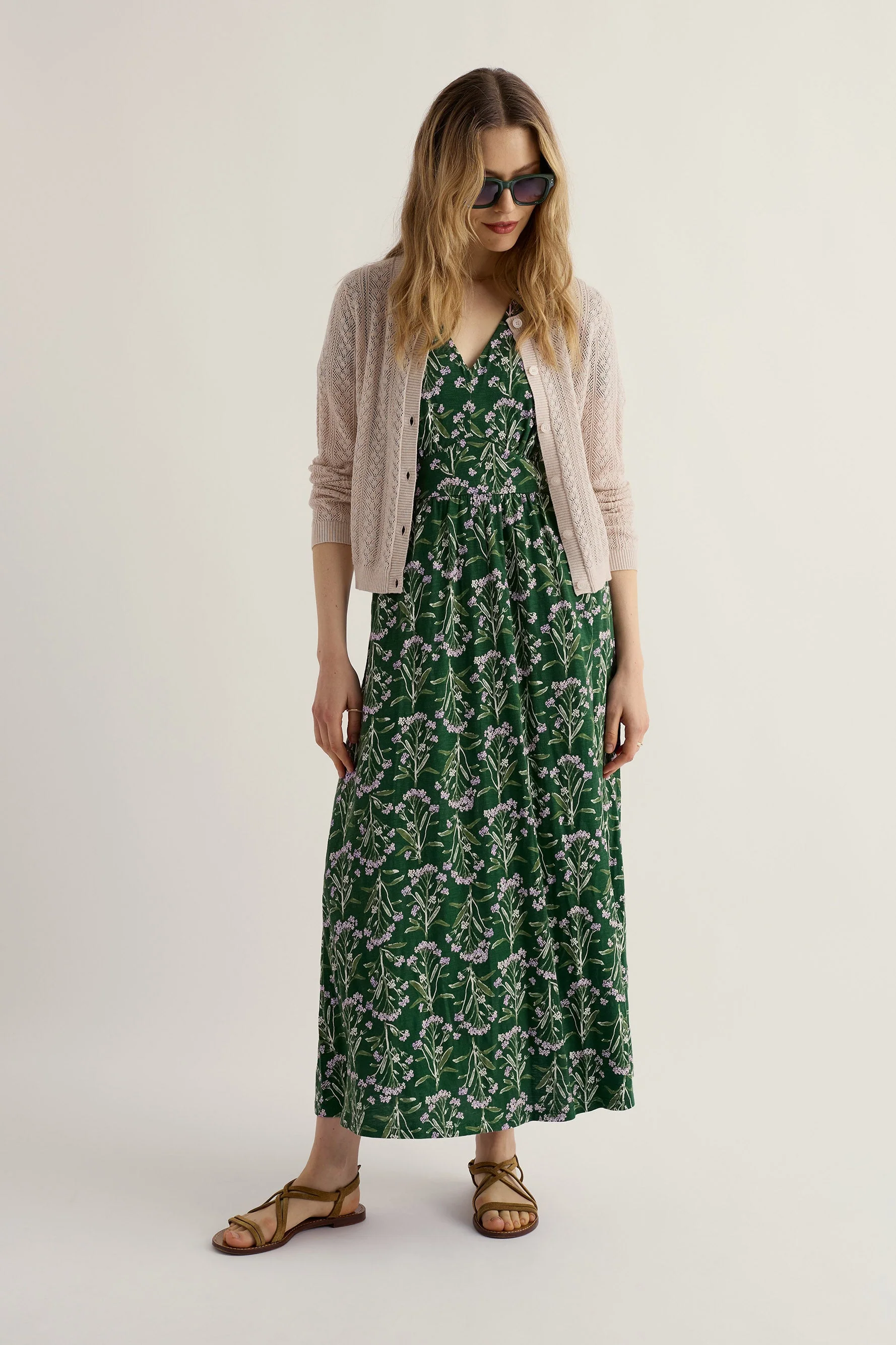 Willowing Pointelle Cardigan - Chalk - Image 3