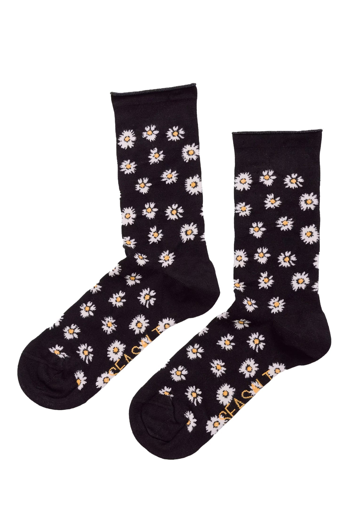 Women's Bamboo Arty Socks - Daisy Onyx