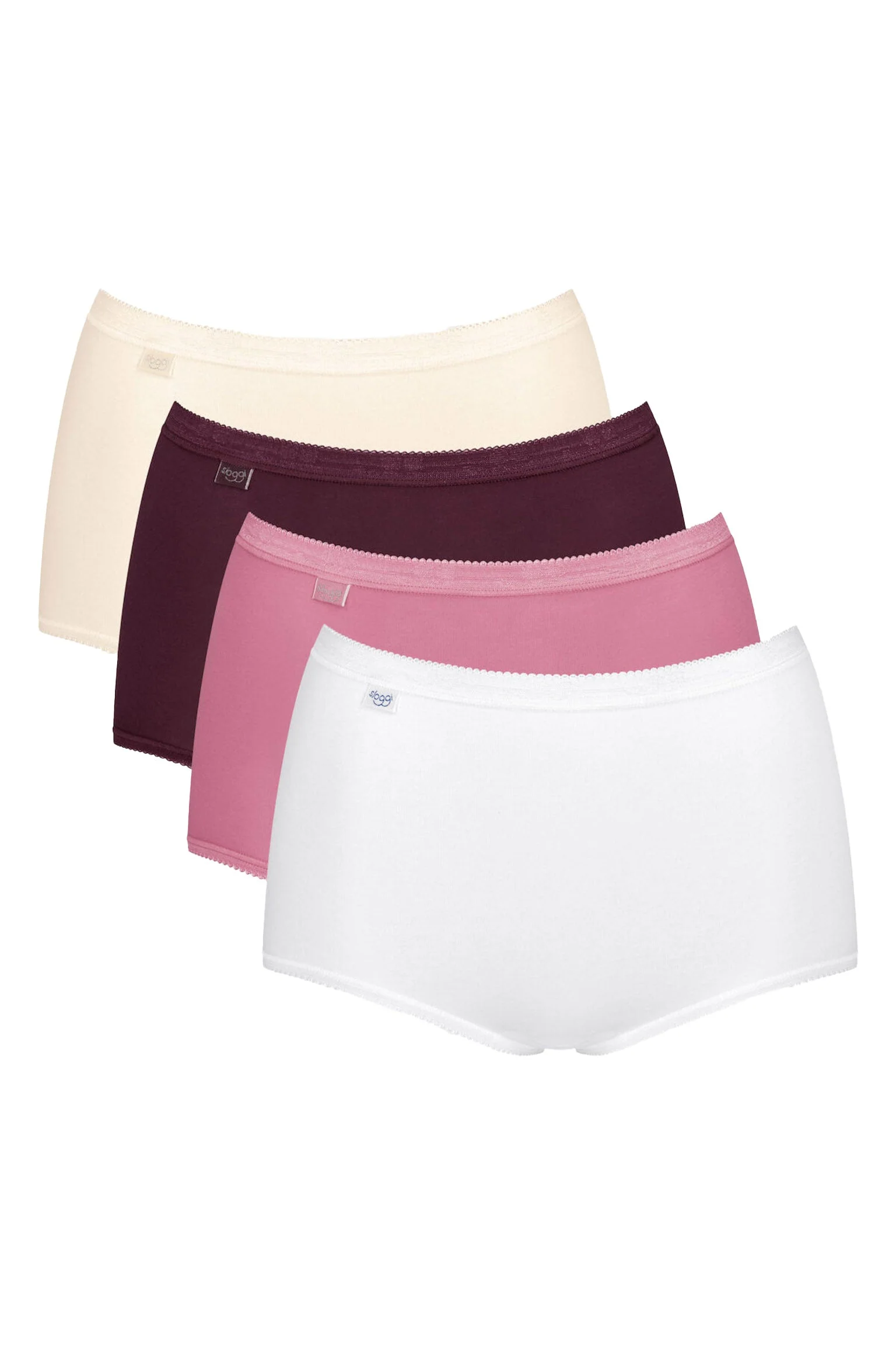 Basic Maxi Brief 4 Pack - Pink Dark Mix