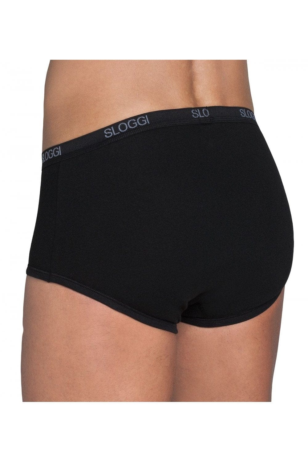 Mens Basic Maxi Briefs - 1 Pack - Black - Image 3