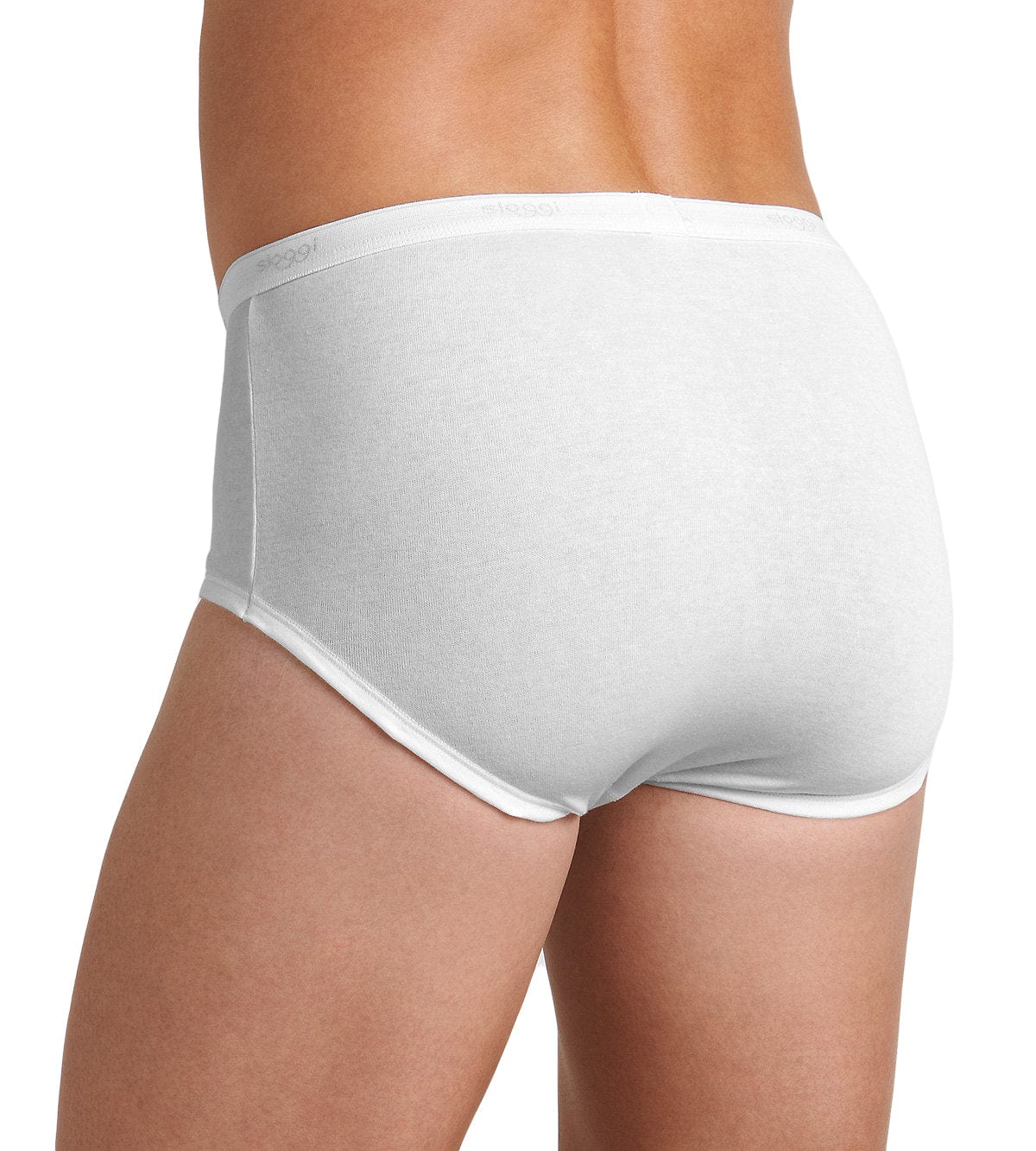 Mens Basic Maxi Briefs - 1 Pack - White - Image 2