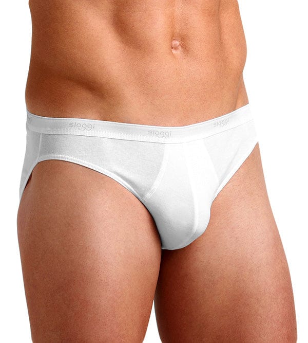 Mens Basic Mini Briefs - 2 Pack - White - Image 2