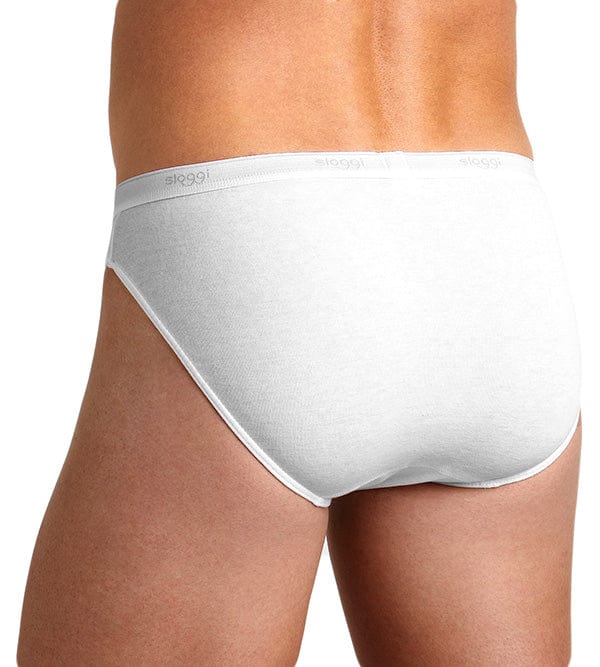 Mens Basic Mini Briefs - 2 Pack - White - Image 3