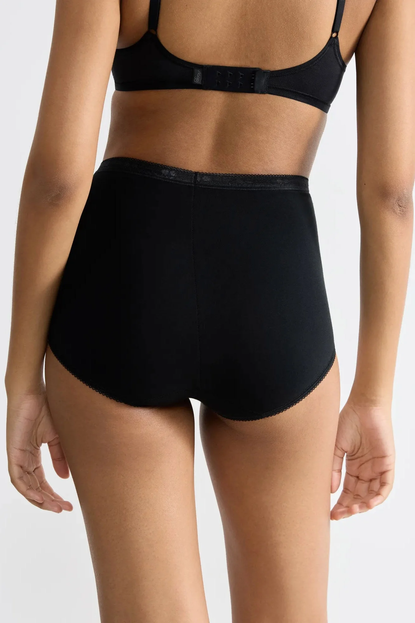 Womens Basic Maxi Brief 3 Pack - Black - Image 3