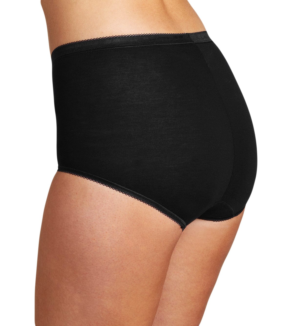 Womens Basic Maxi Brief 4 Pack - Black - Image 2