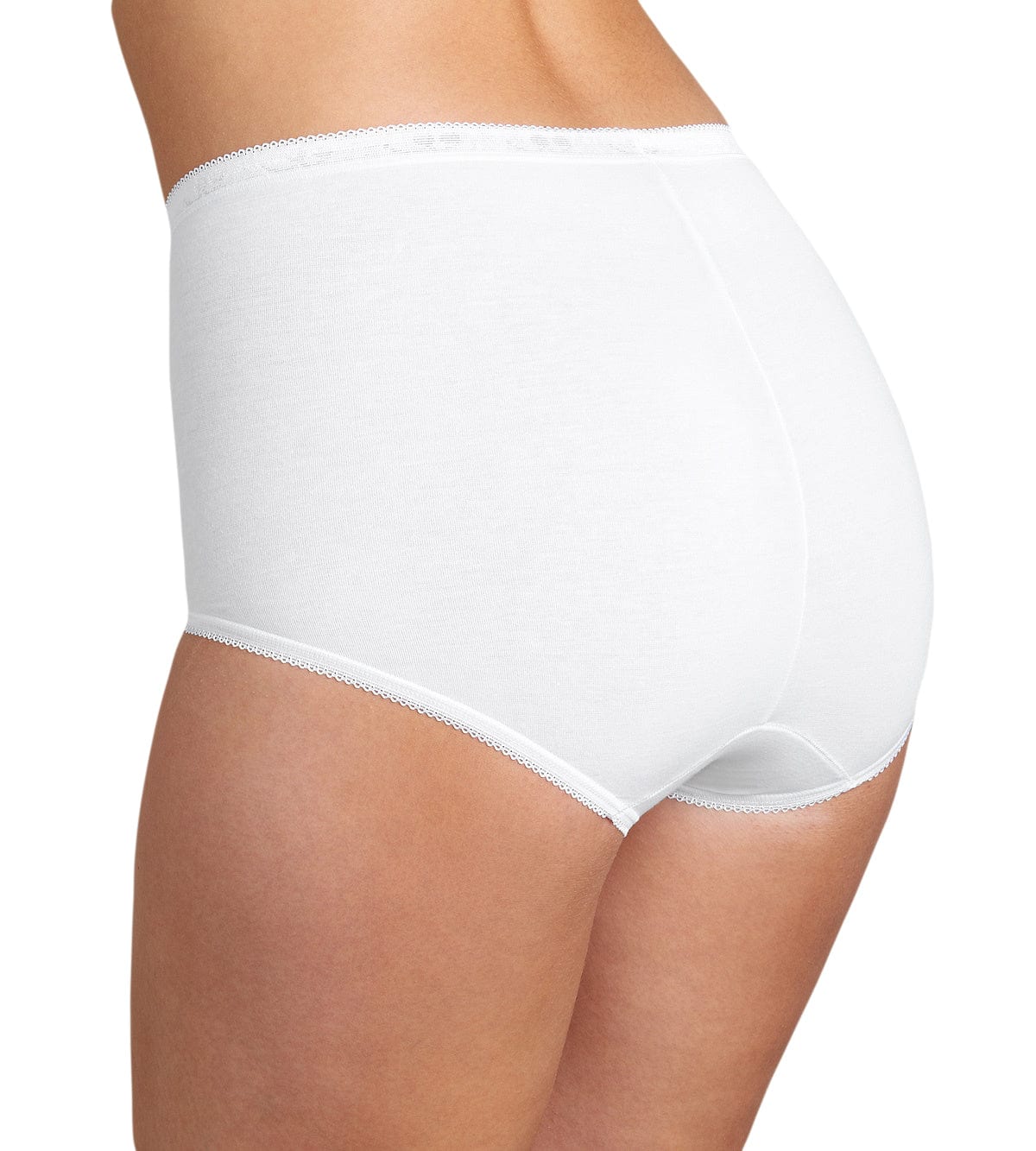 Womens Basic Maxi Brief 4 Pack - White - Image 2