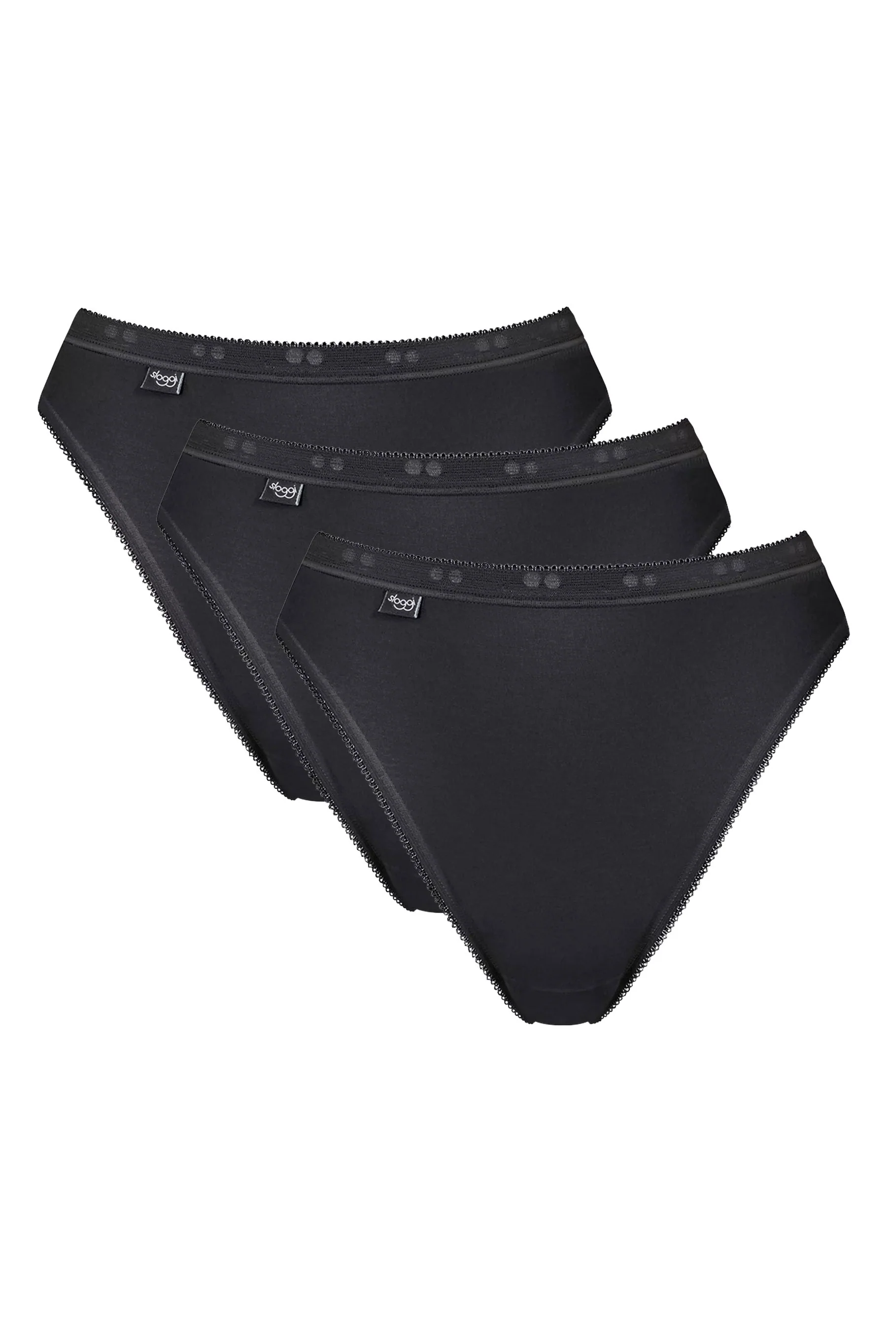 Womens Basic Tai Brief 3 Pack - Black