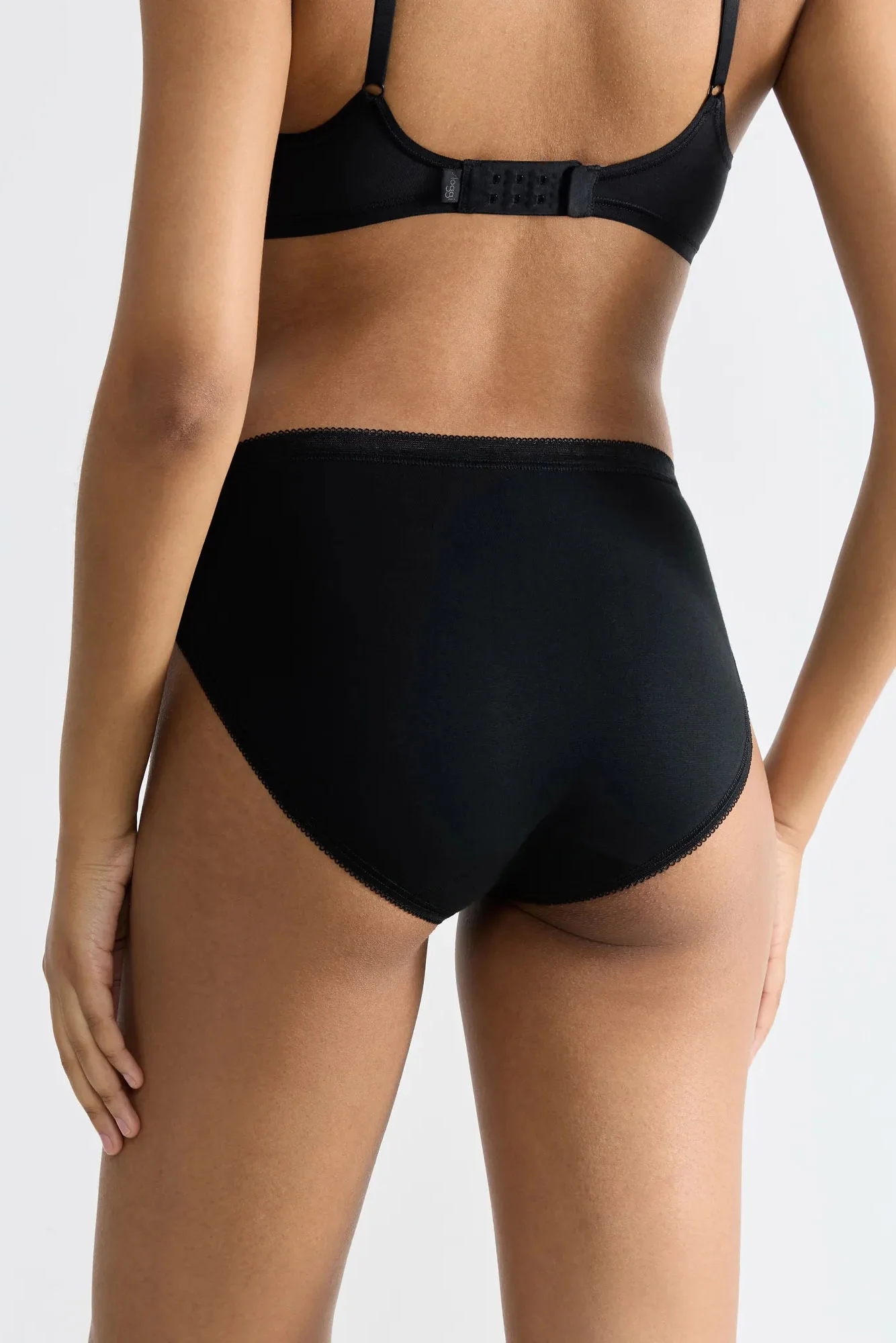 Womens Basic Tai Brief 3 Pack - Black - Image 3