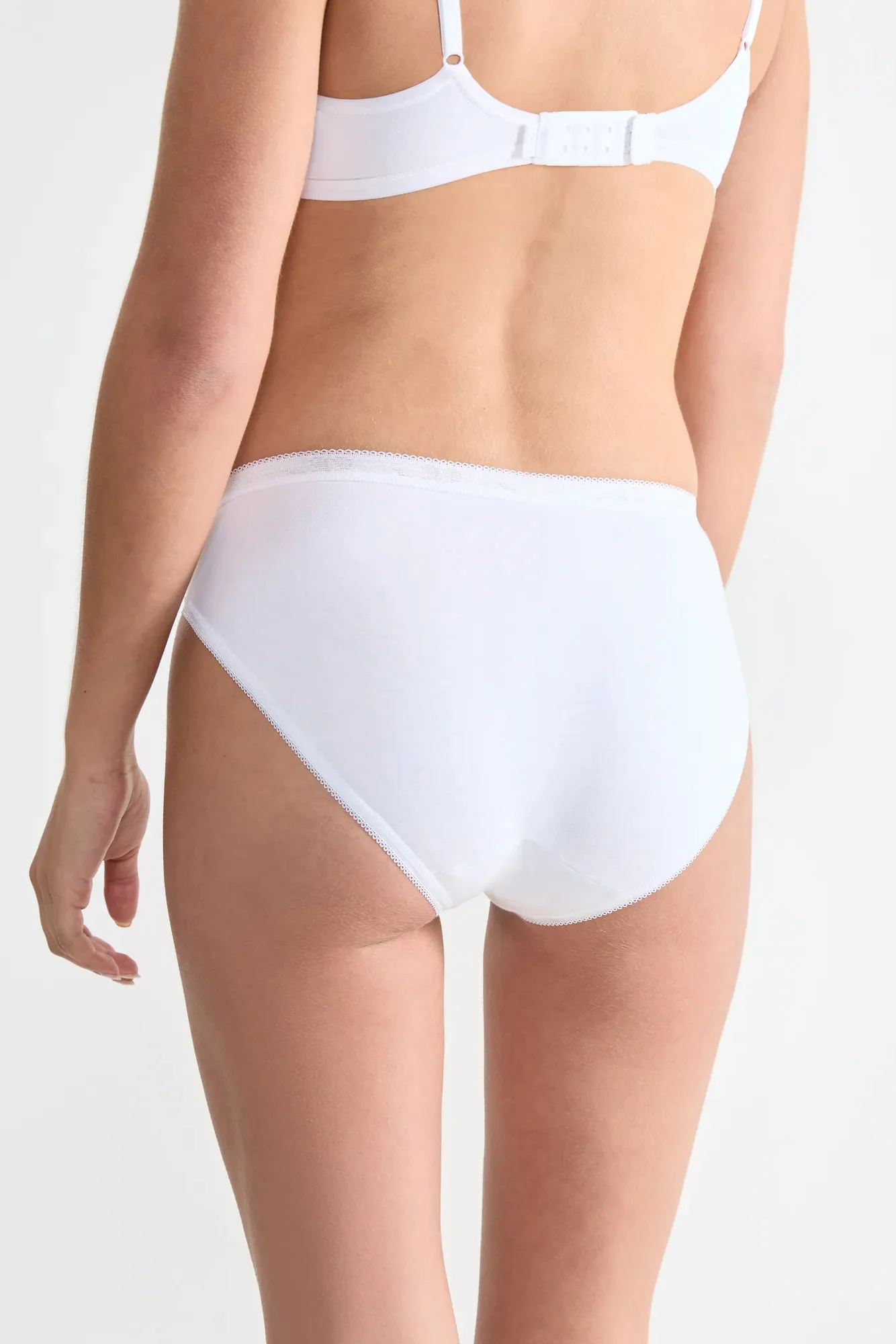 Womens Basic Tai Brief 3 Pack - White - Image 3