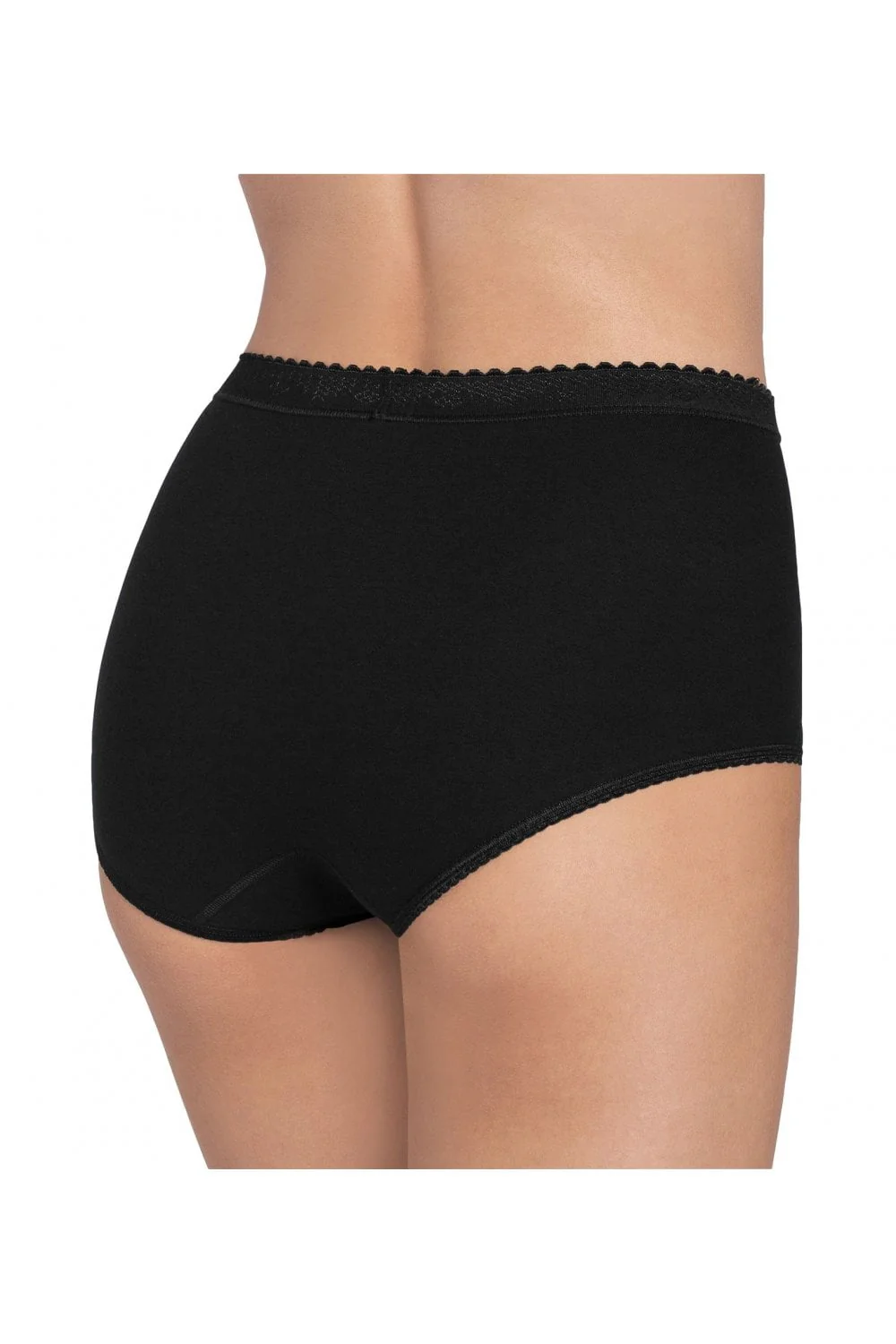 Womens Control Maxi Brief 2 Pack - Black - Image 2