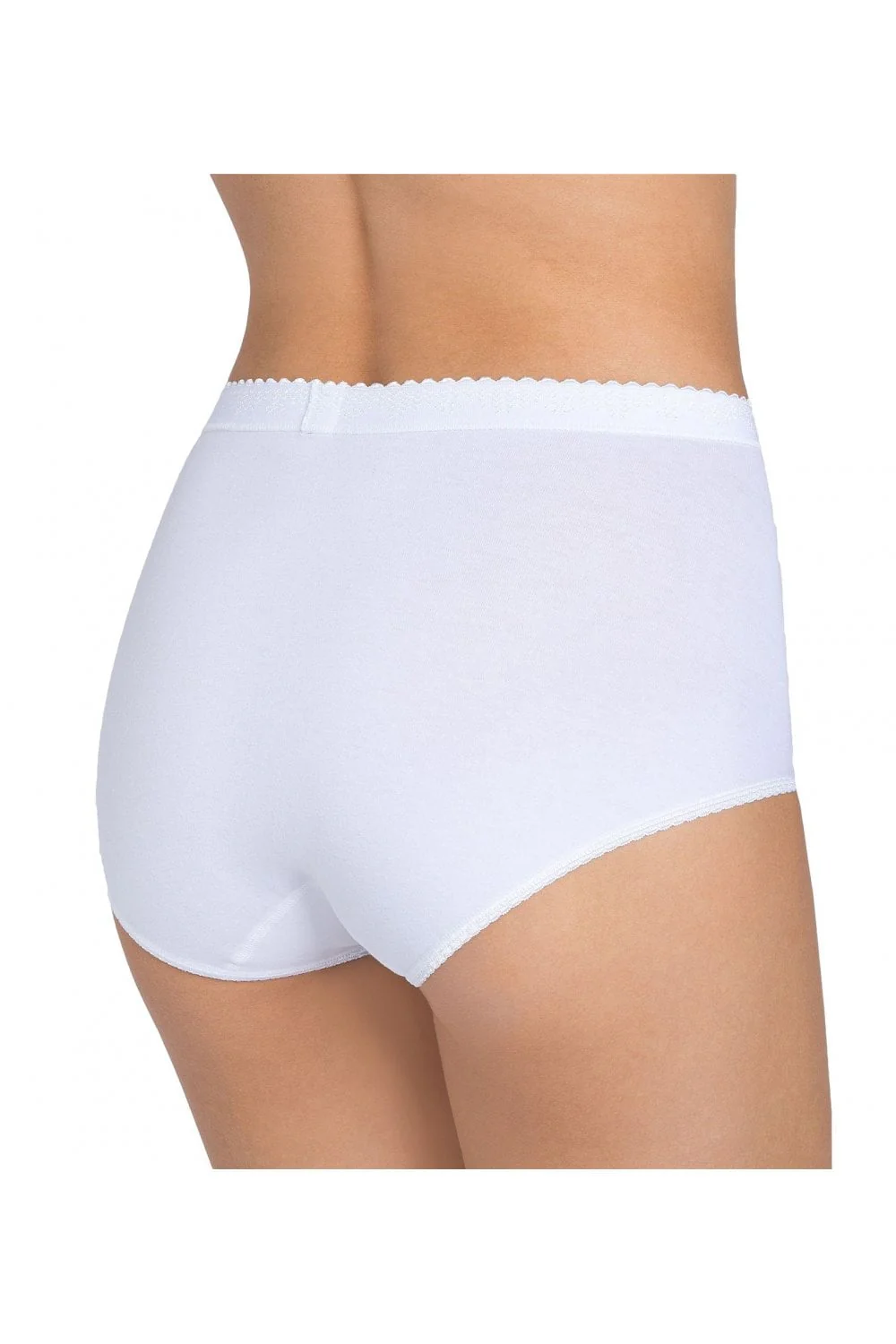 Womens Control Maxi Brief 2 Pack - White - Image 2