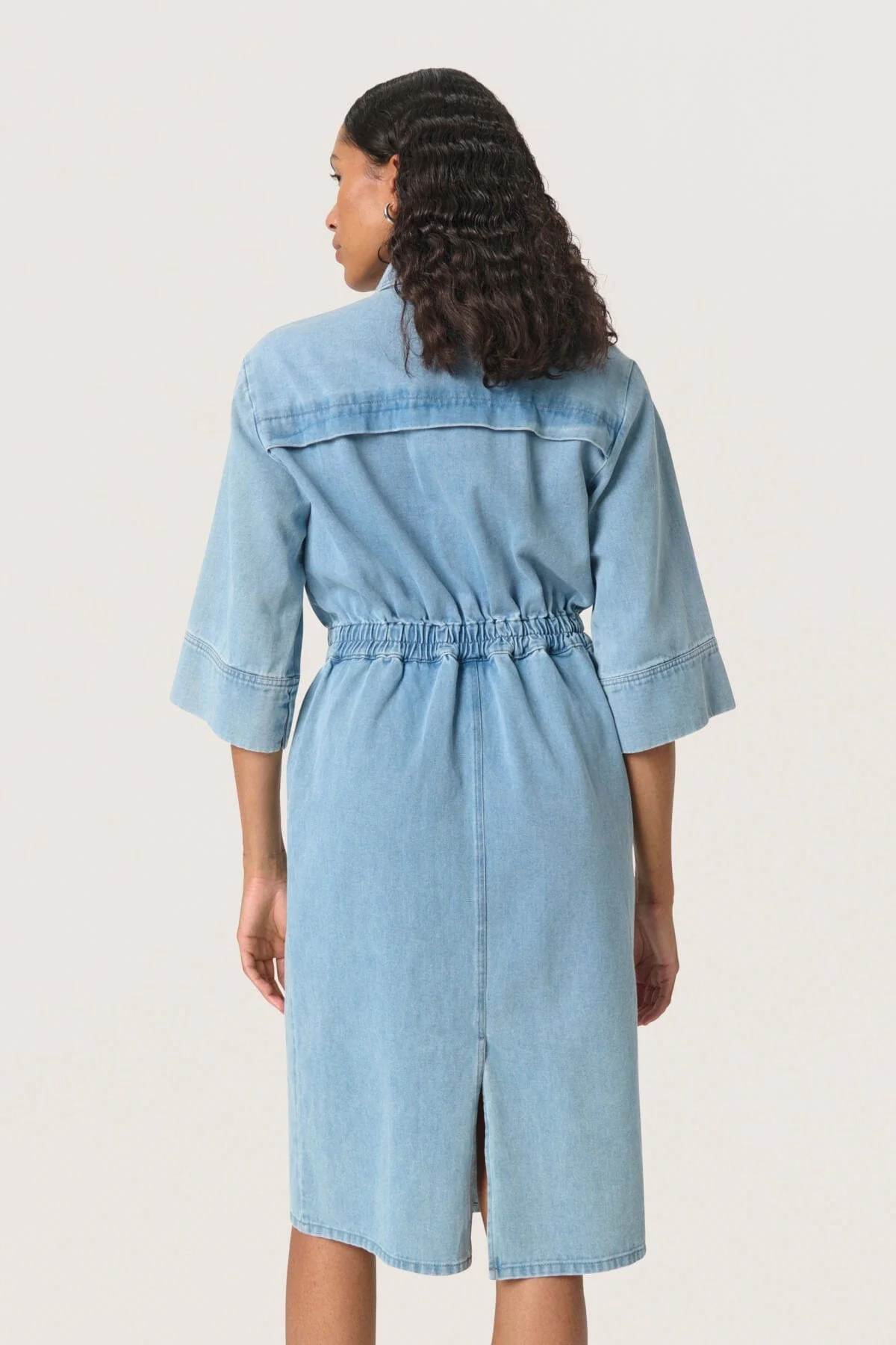 Annabeth Denim Dress - Light Blue - Image 3