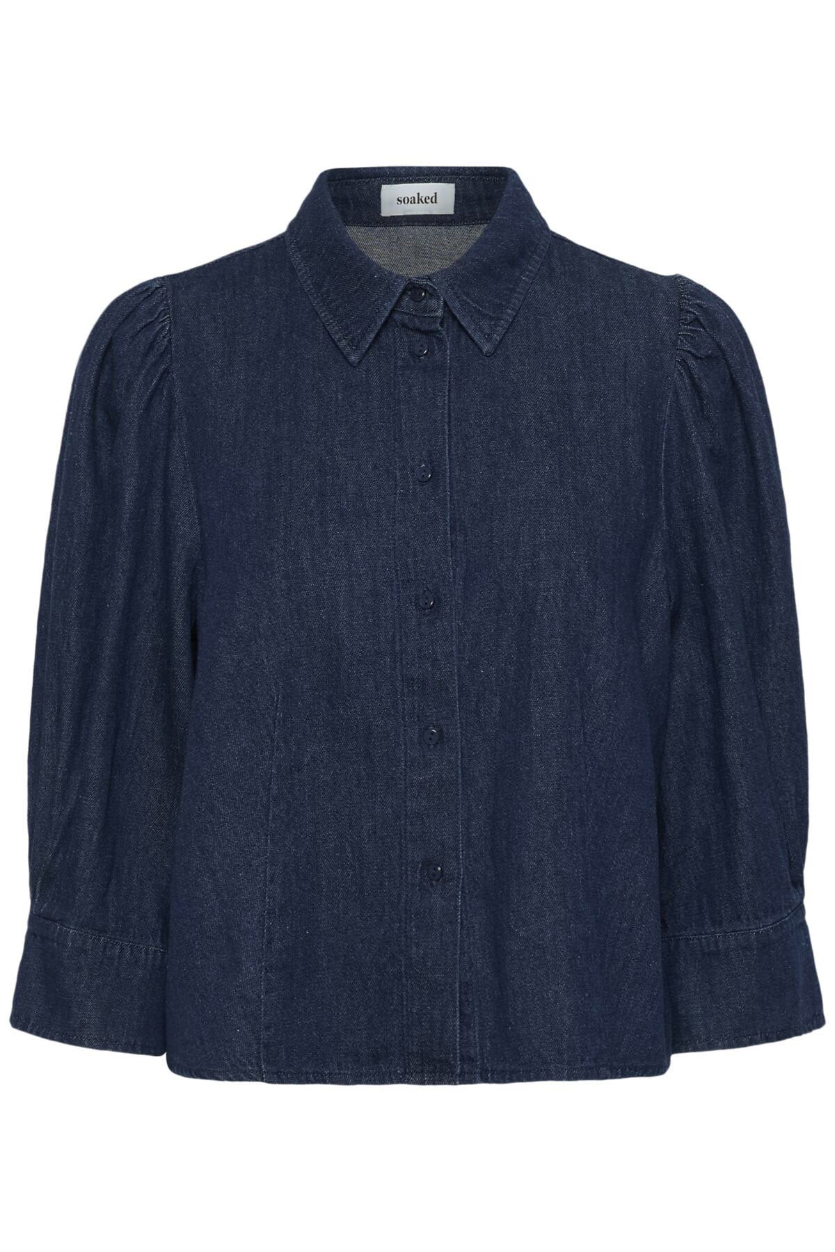 Chaman Denim Blouse - Dark Blue Denim