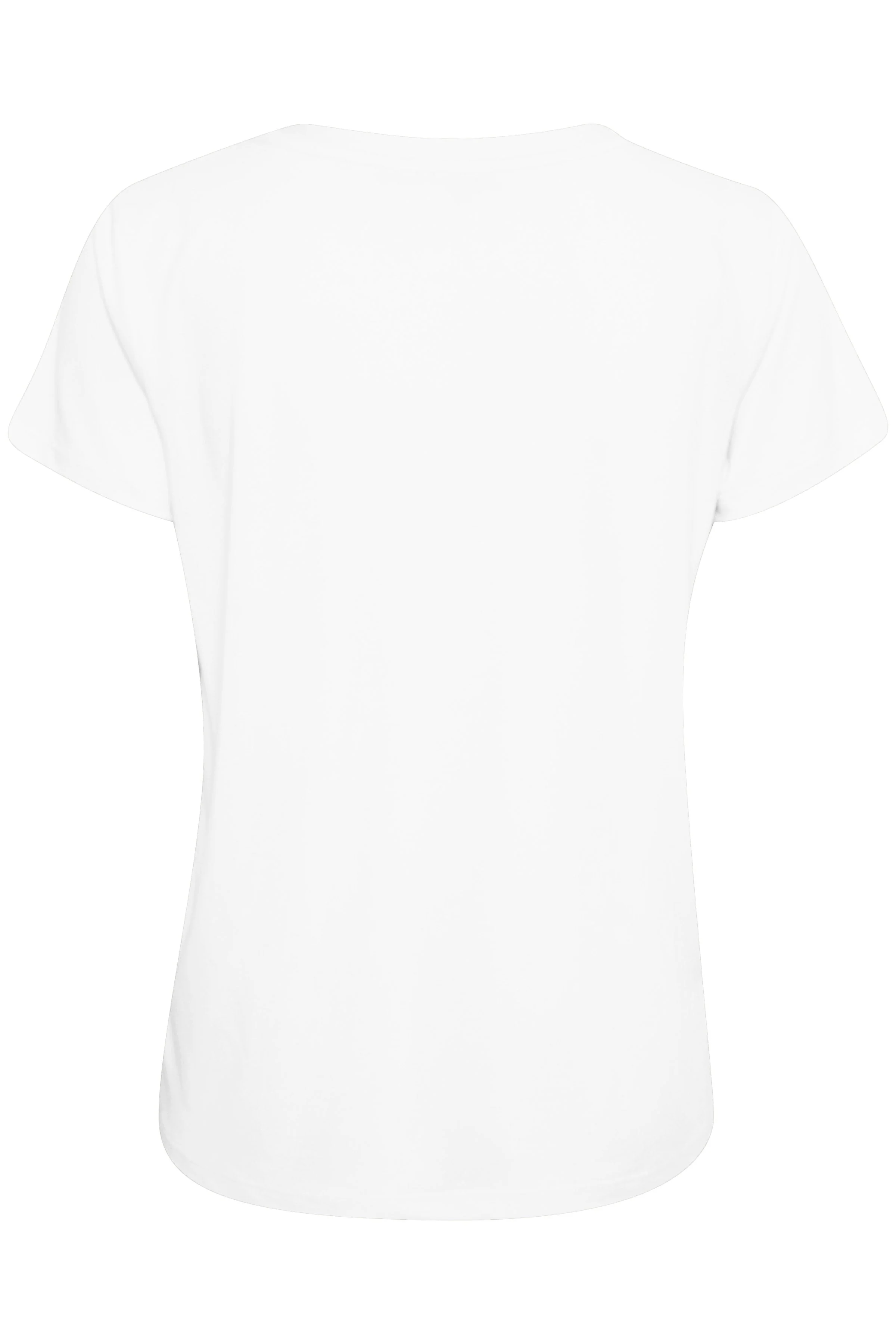 Columbine Modal Blend V-Neck T-Shirt - Broken White - Image 7