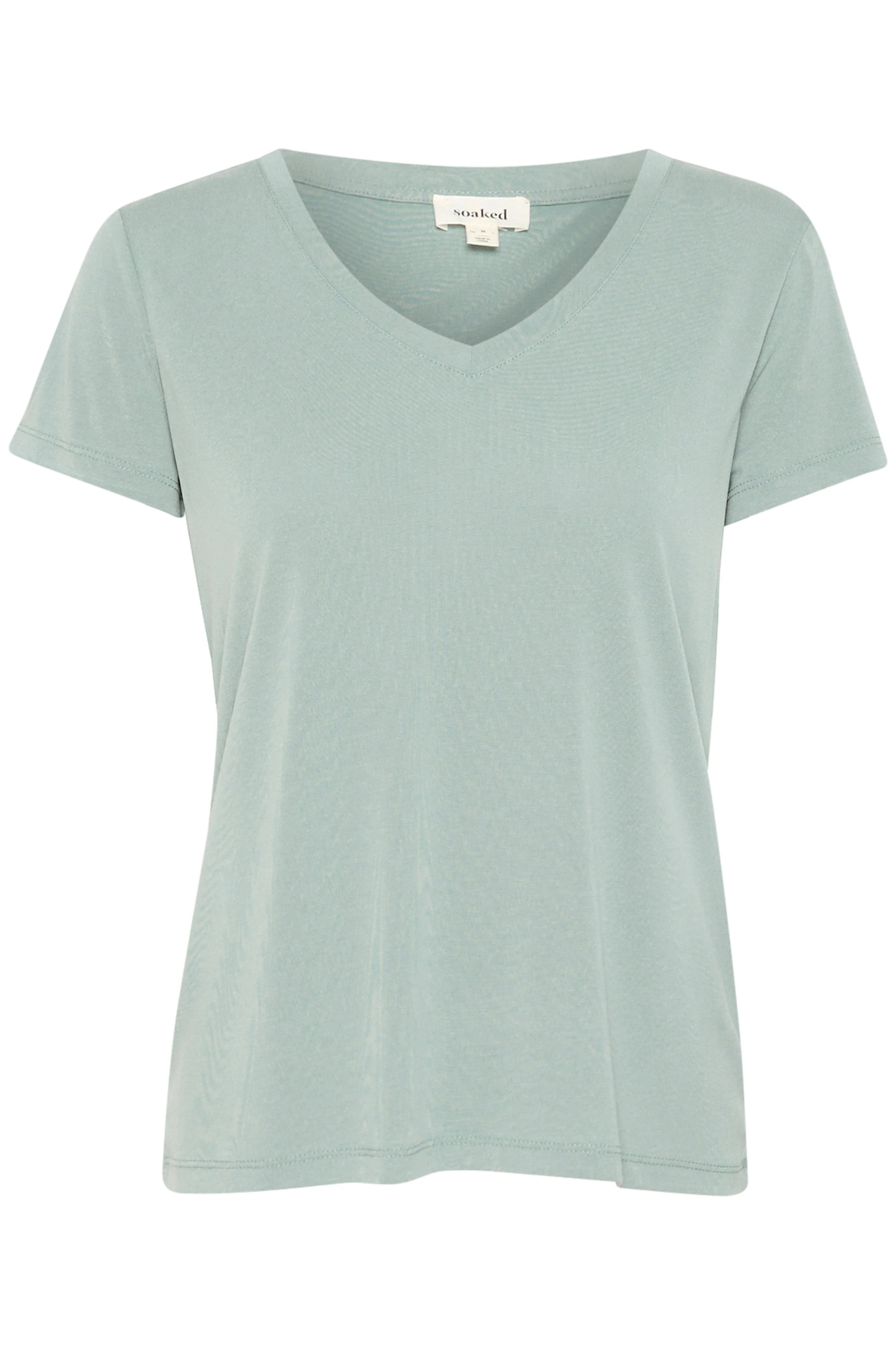 Columbine V-Neck Short Sleeve - Silver Blue