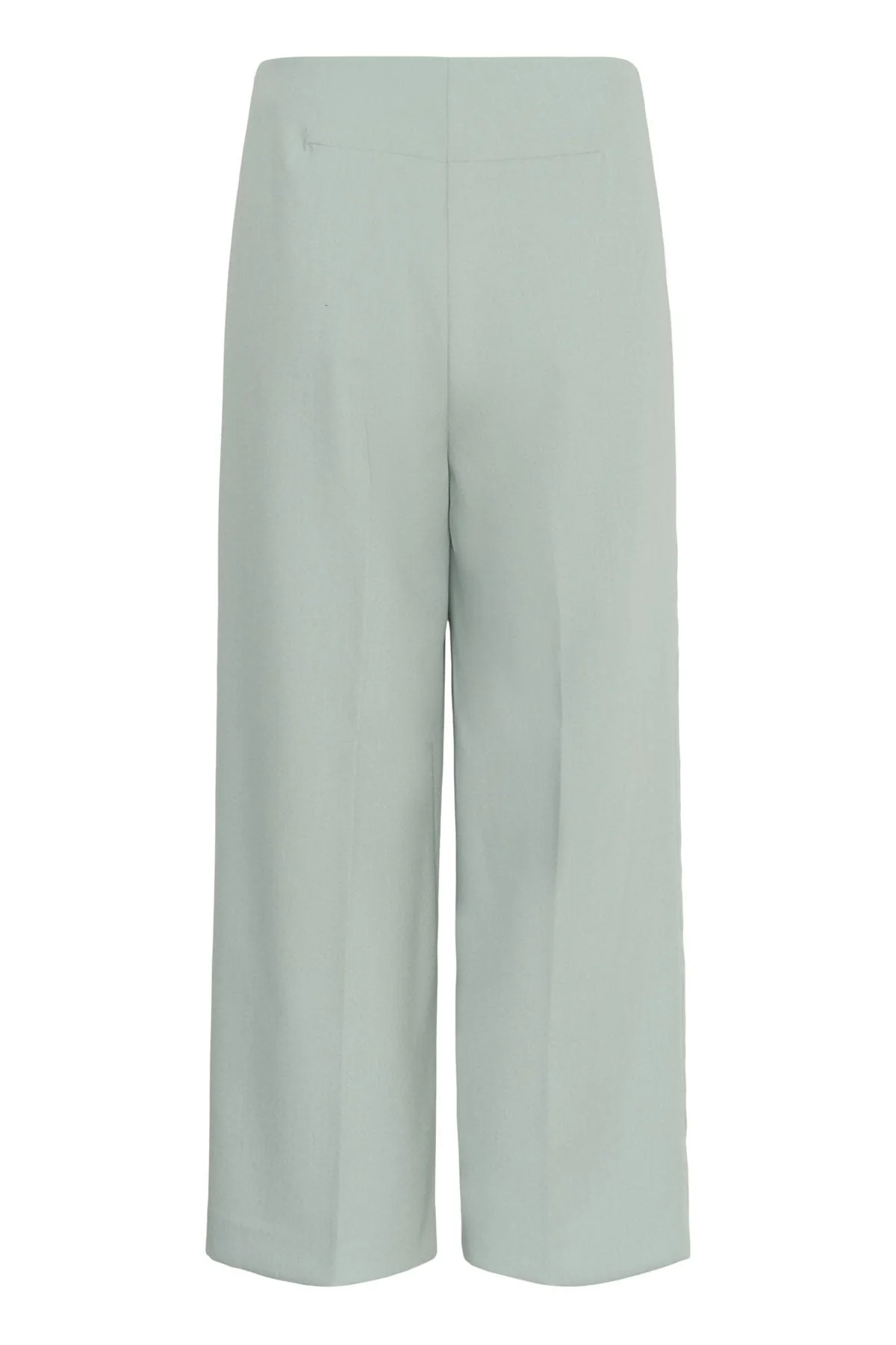 Corinne Wide Cropped Trousers - Silver Blue - Image 6