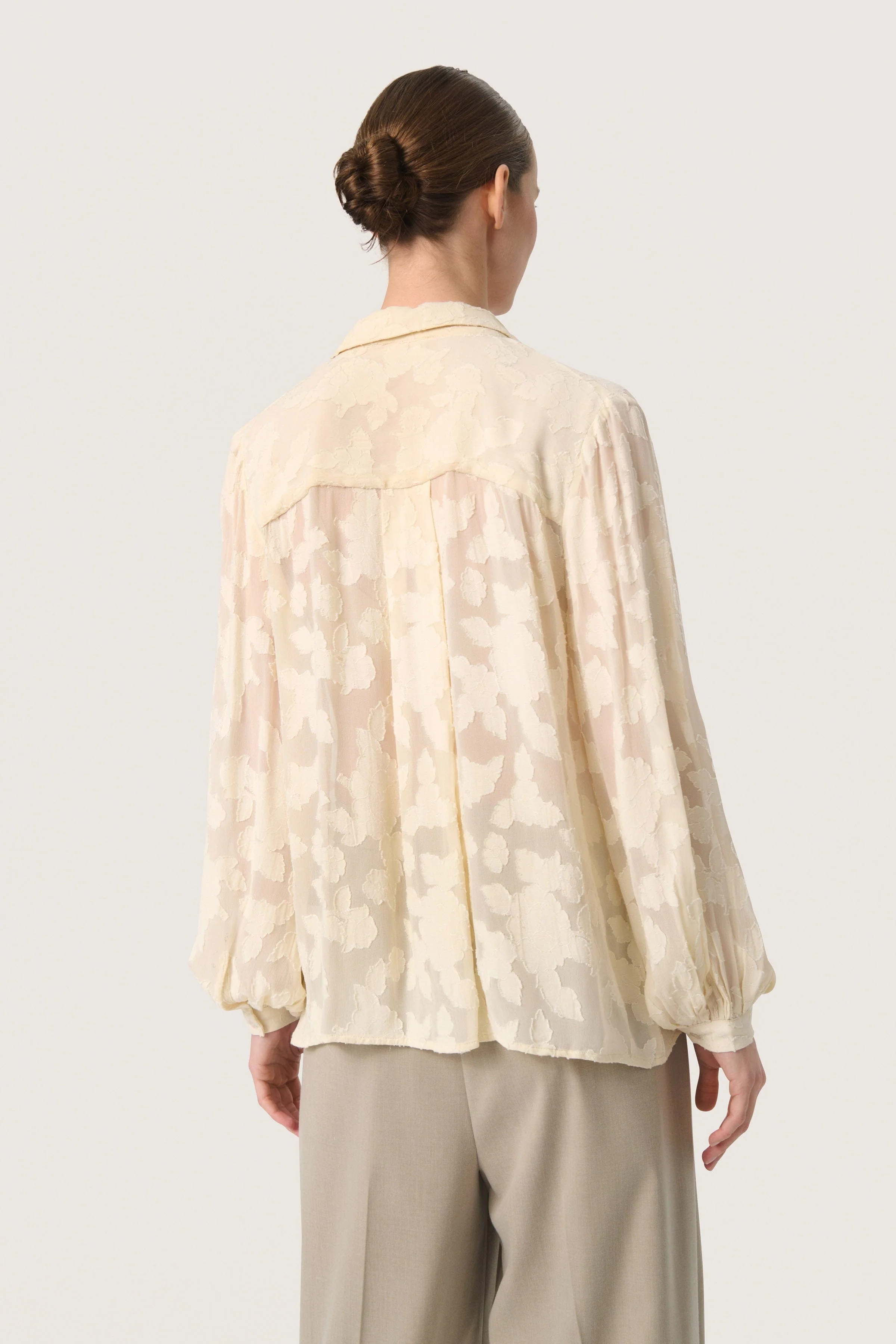 Felisia Jacquard Shirt - Sandshell - Image 7