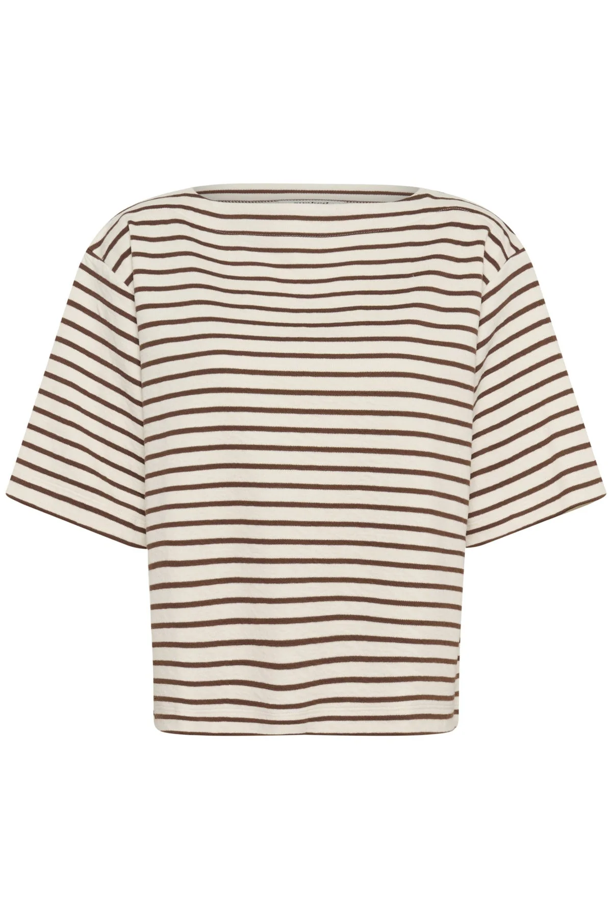 Ingina Stripe Sweatshirt - White/Cappuccino