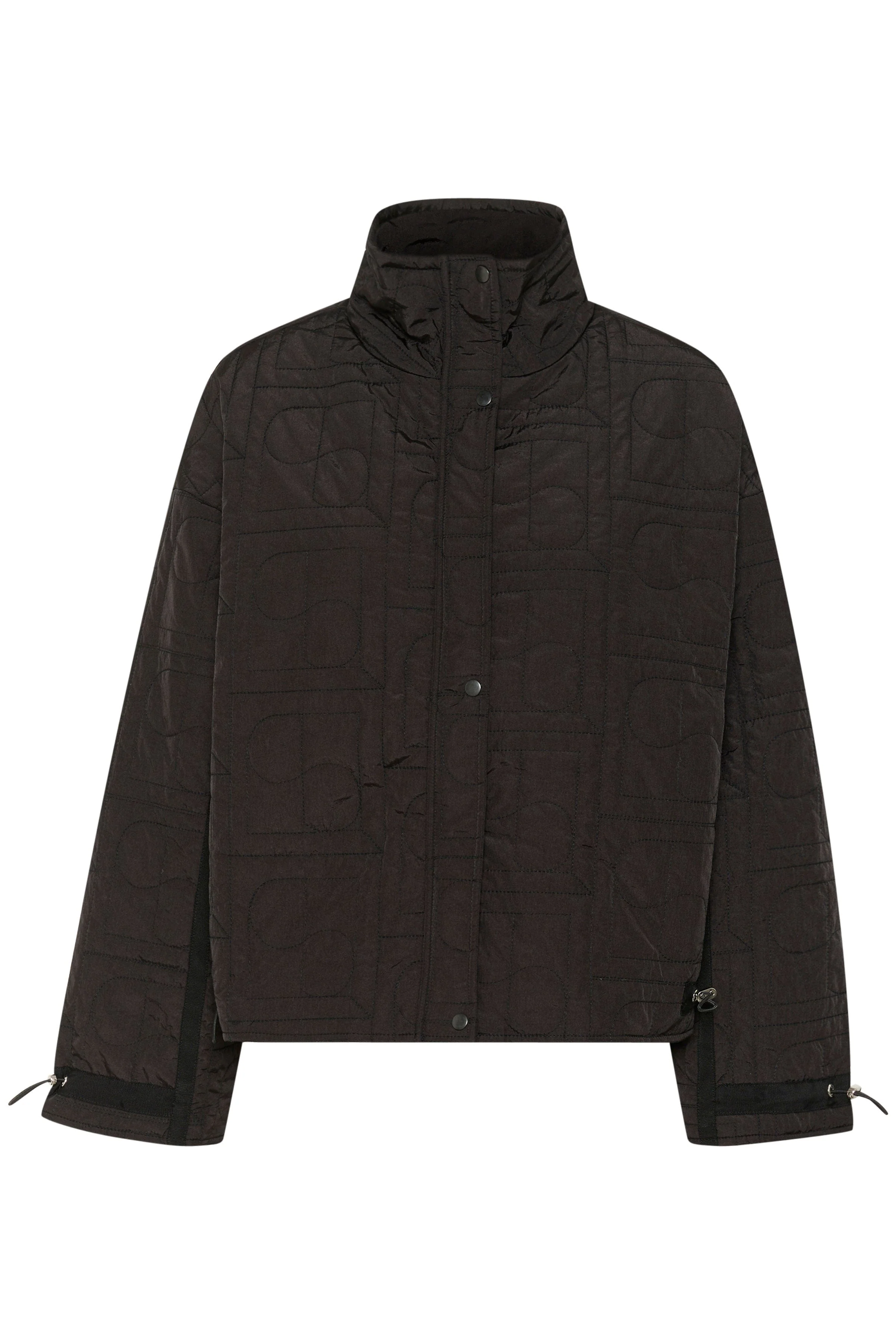 Jackline Quilted Short Jacket - Black