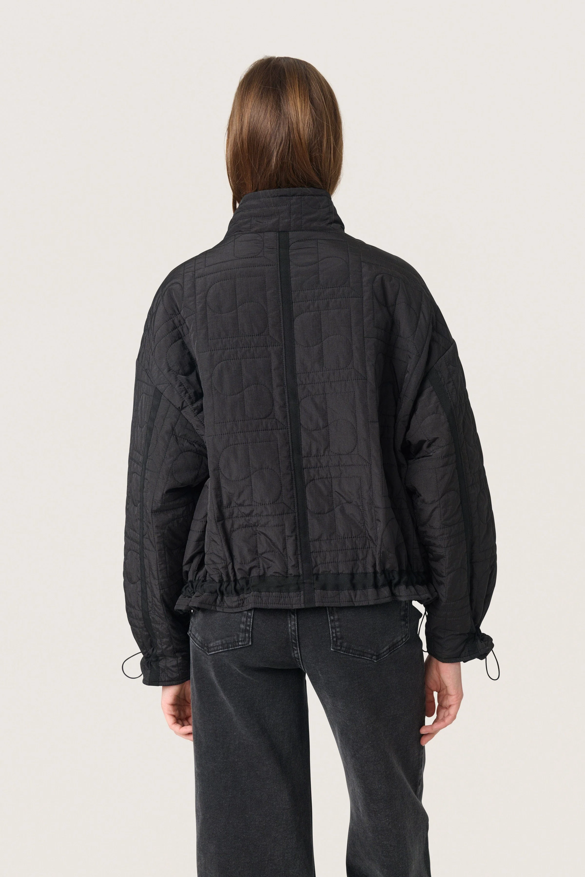 Jackline Quilted Short Jacket - Black - Image 3