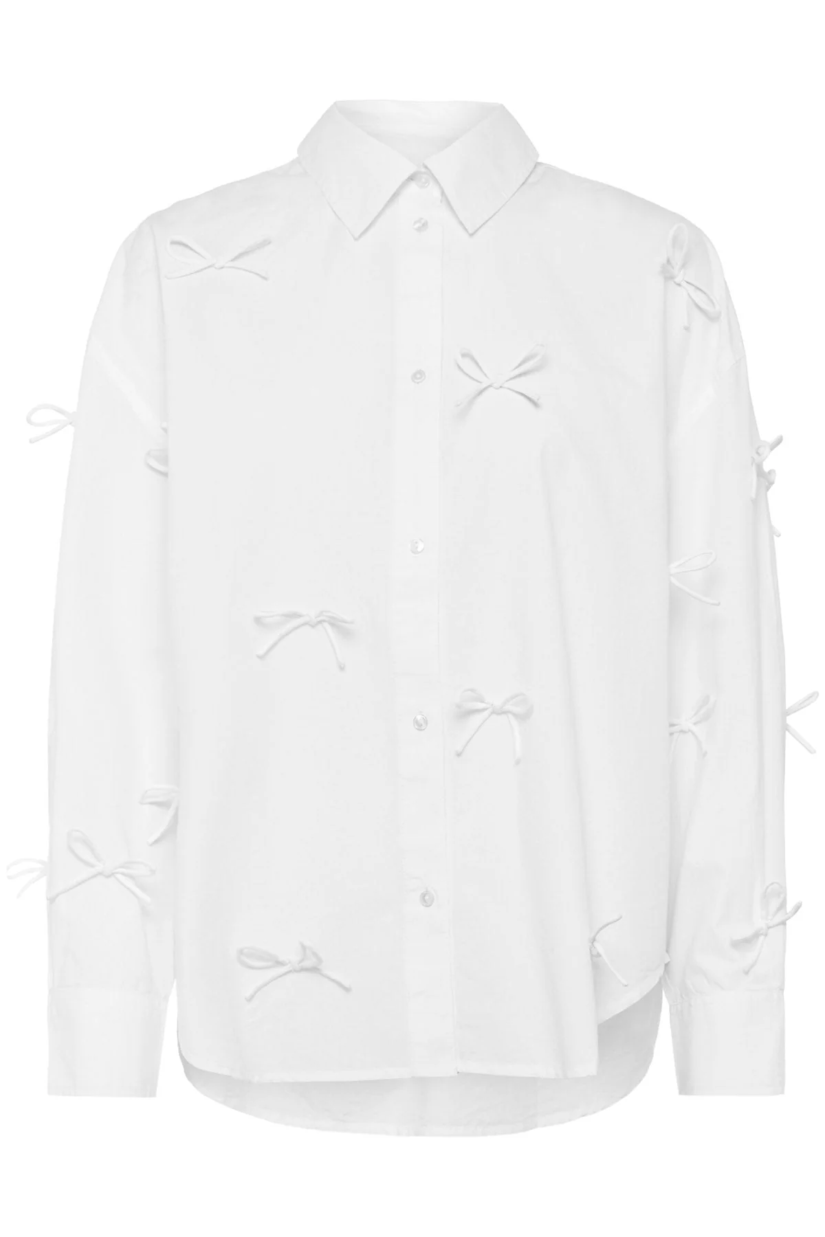 Joa Bow Embellished Shirt - Broken White