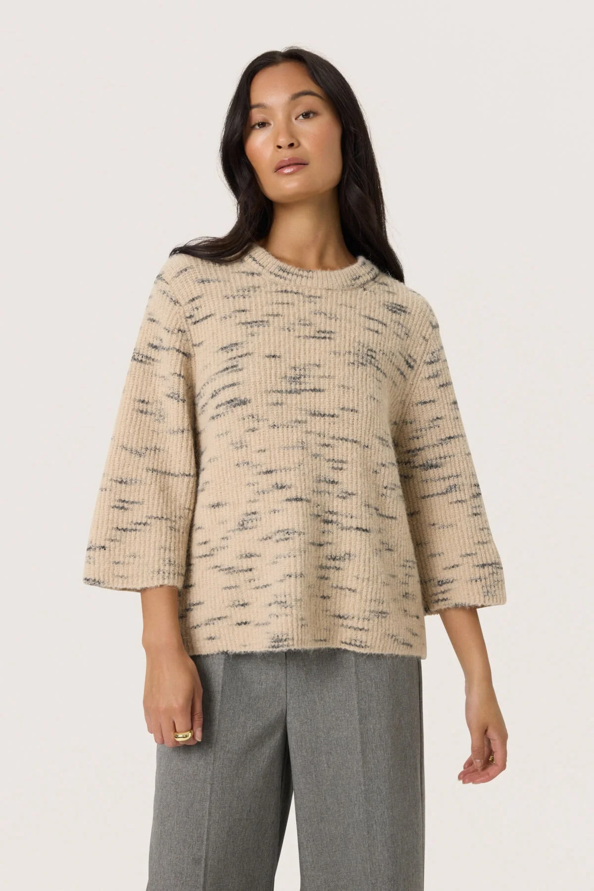 Liora Wool Blend Jumper - Doeskin - Image 2