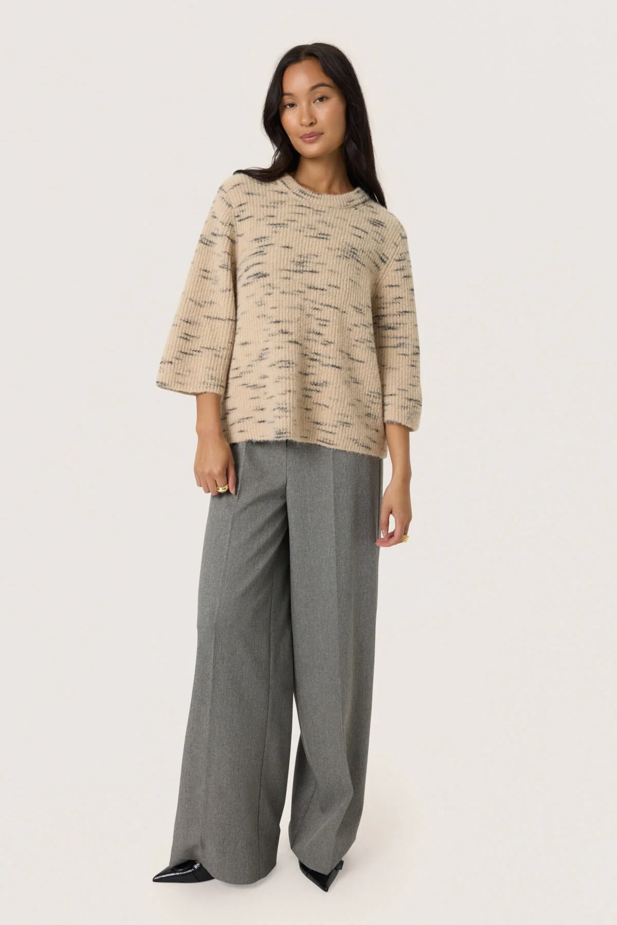 Liora Wool Blend Jumper - Doeskin - Image 5