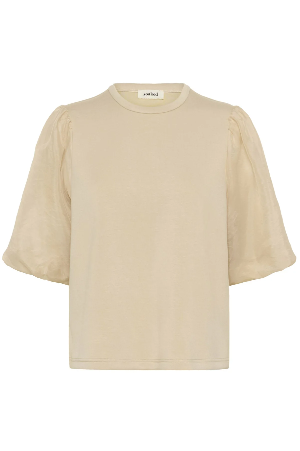 Marigold Puff Sleeve Top - White Pepper