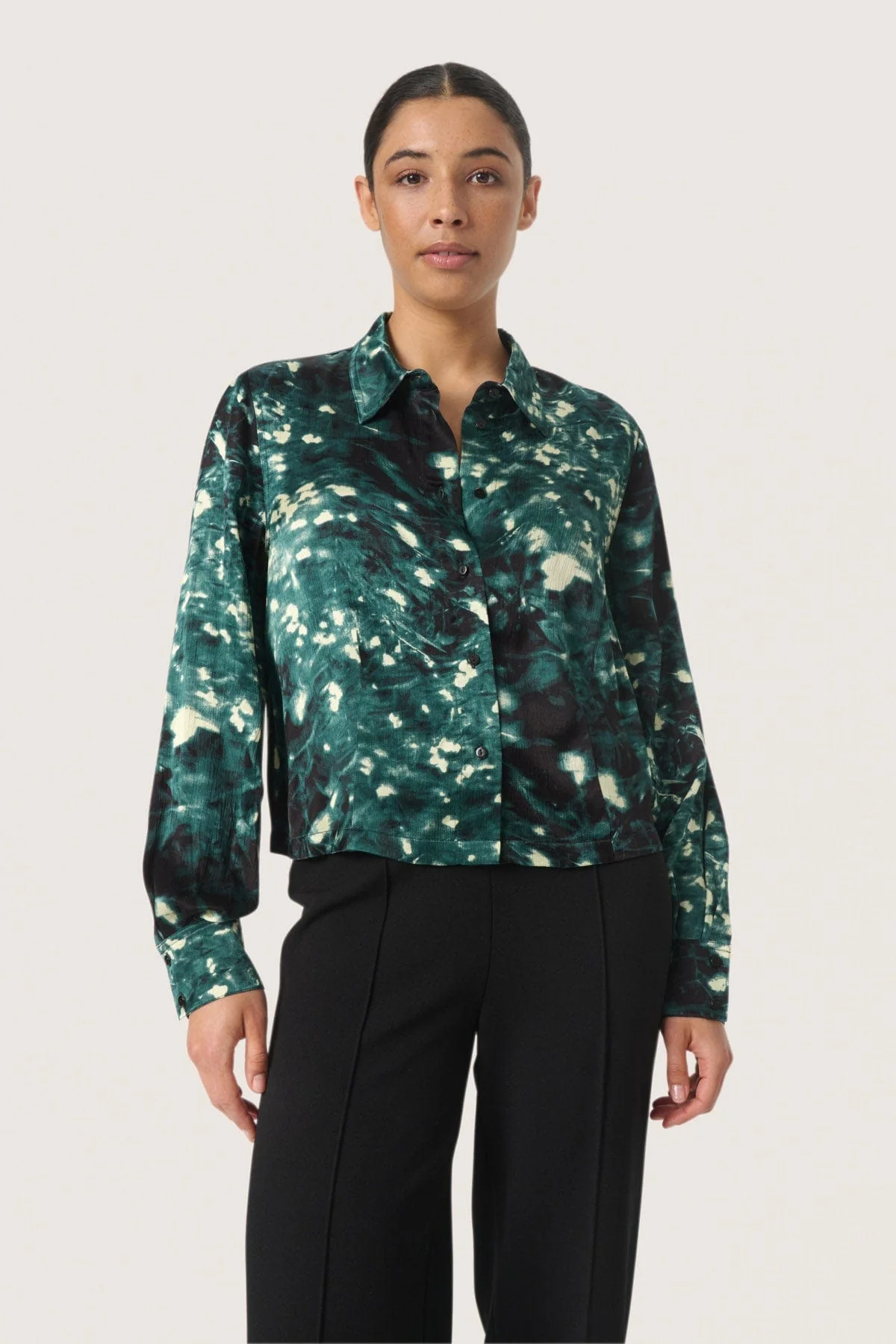 Miria Printed Shirt - Rain Forest Splash Print - Image 2