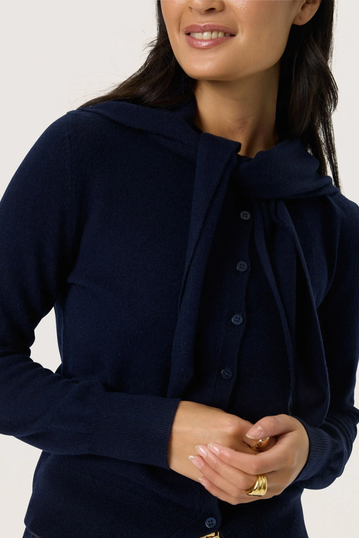 Molina Wool Scarf Cardigan - Night Sky - Image 3