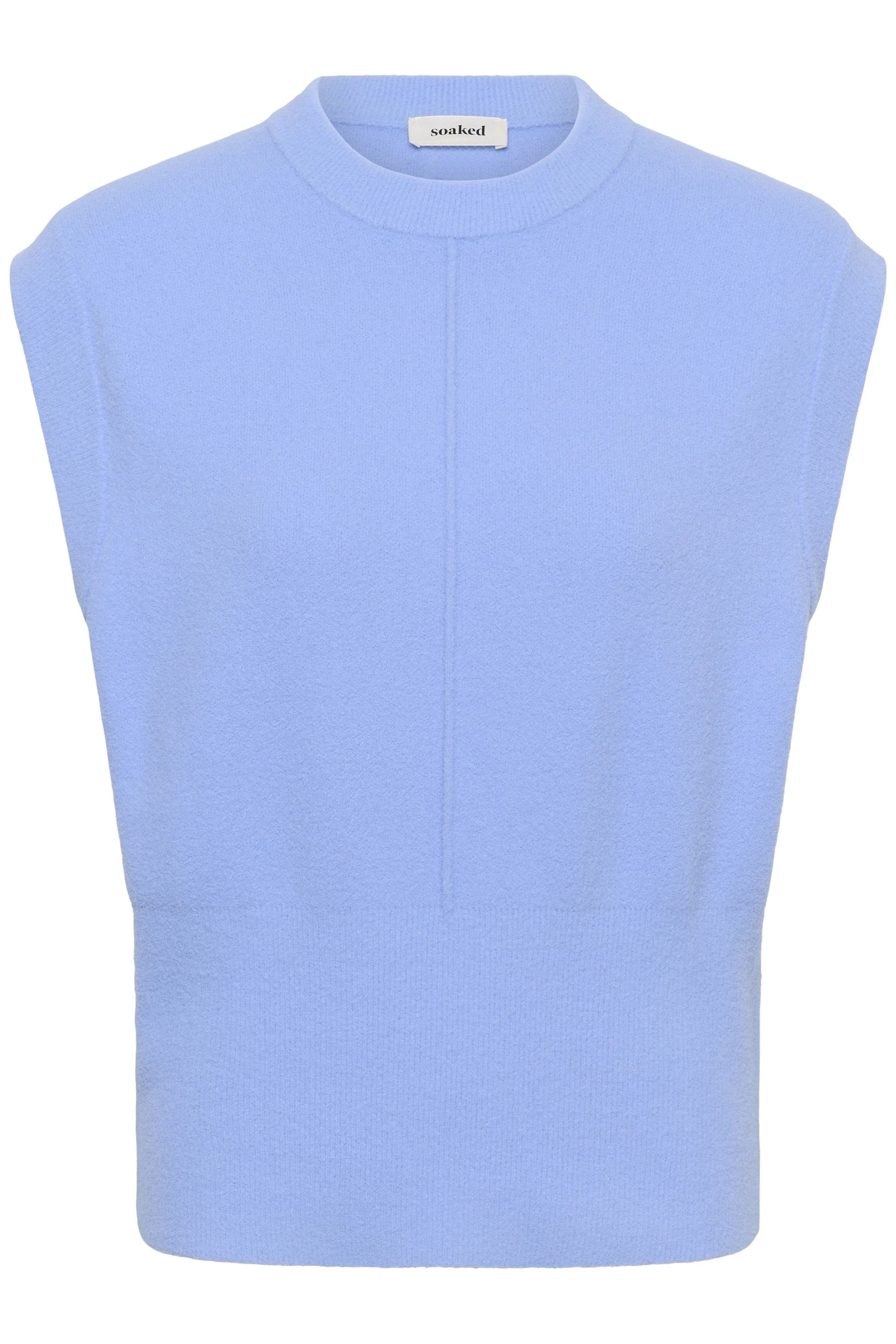 Nerea Knitted Sleeveless Jumper - Hydrangea