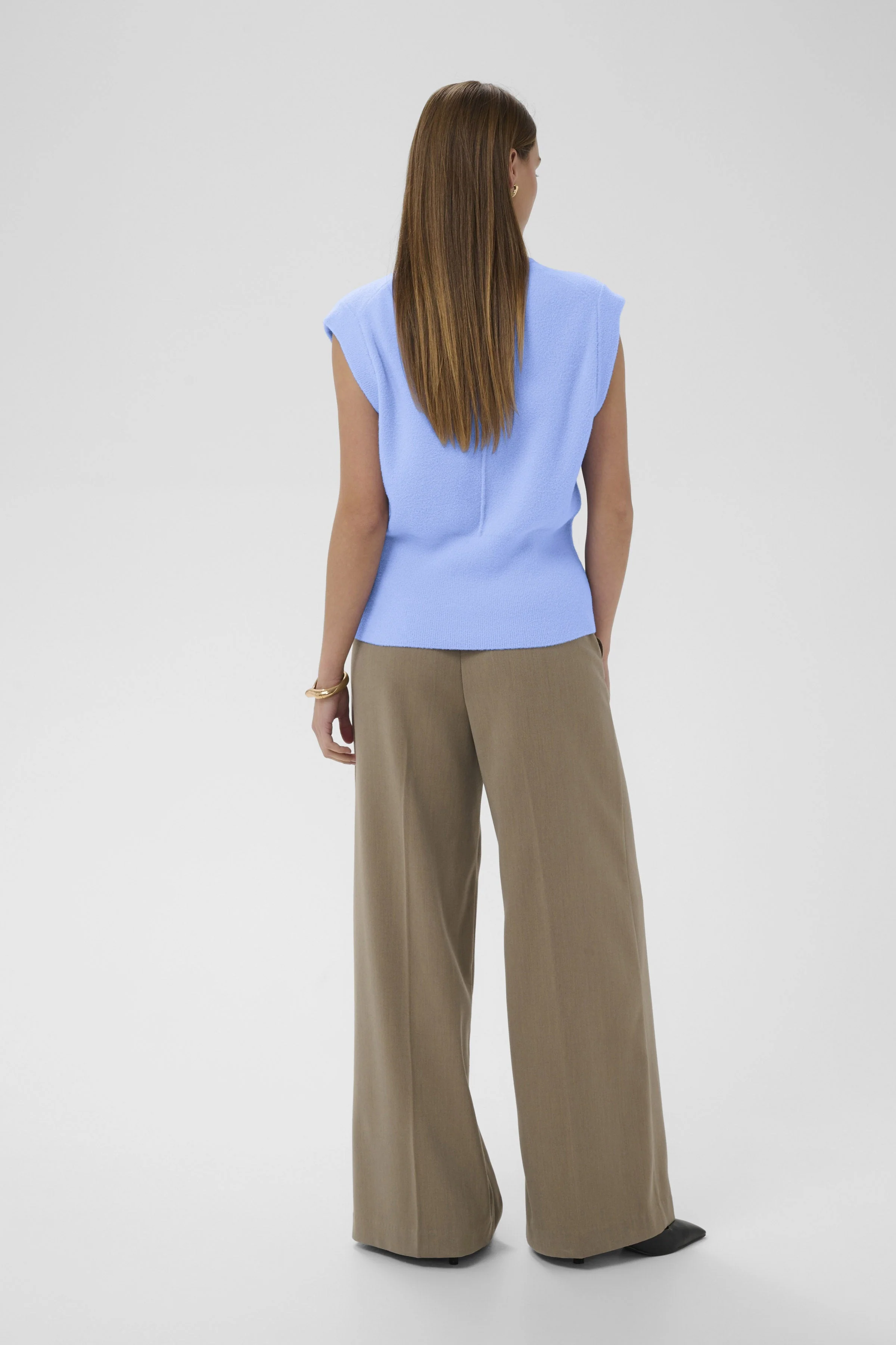 Nerea Knitted Sleeveless Jumper - Hydrangea - Image 4