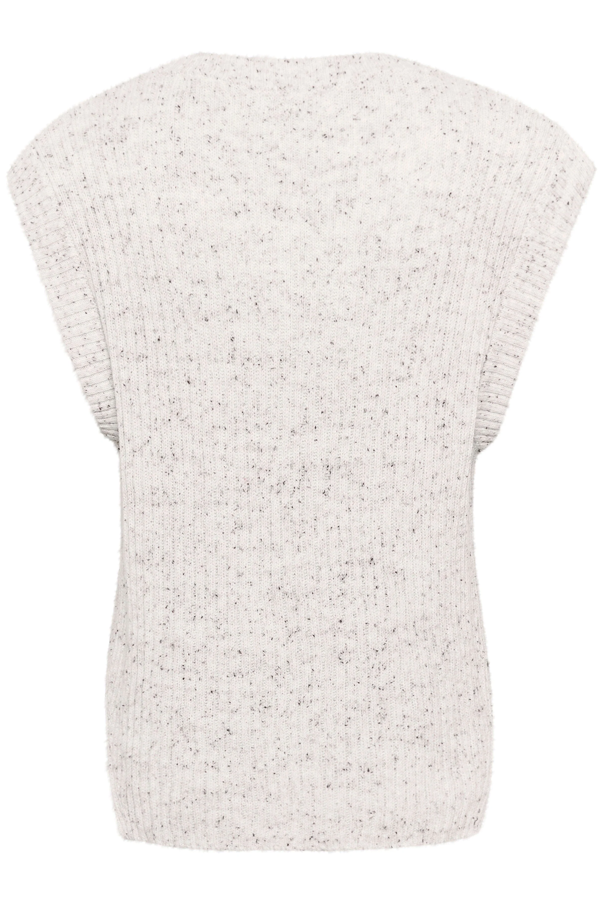 Nymphadora Knitted Sleeveless Jumper - Broken White - Image 7