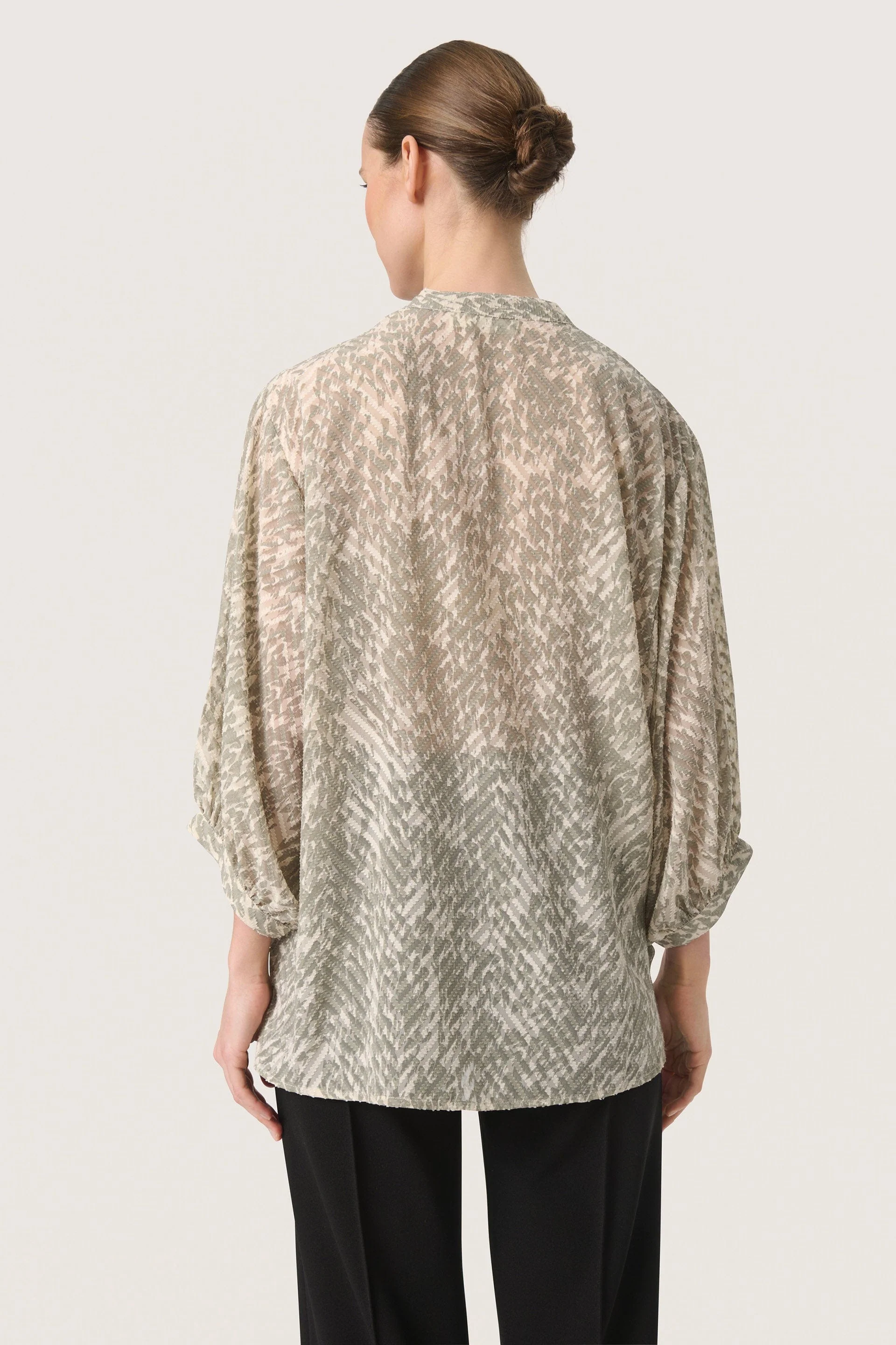 Osaka Amily Printed Blouse - Shadow Drop Print - Image 6