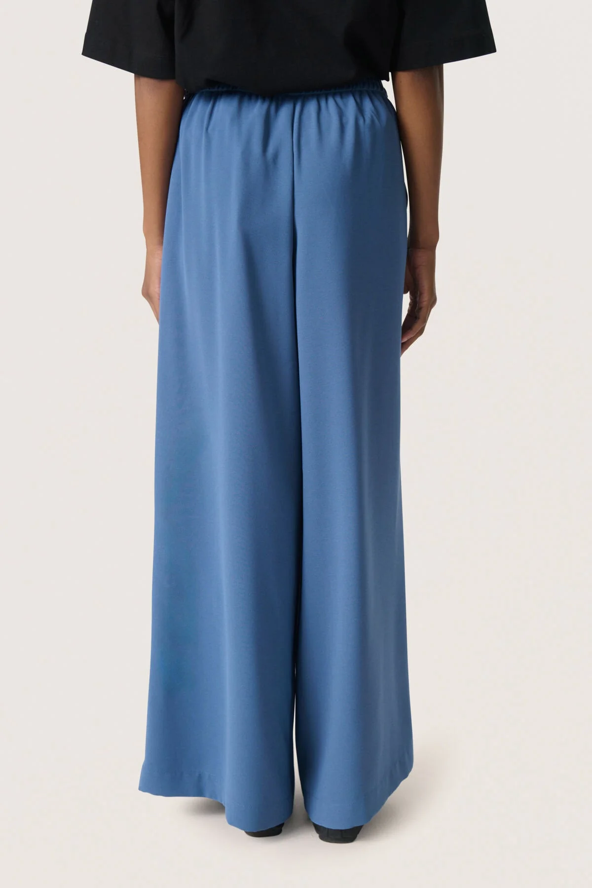 Shirley Wide Leg Trousers - Bijou Blue - Image 3