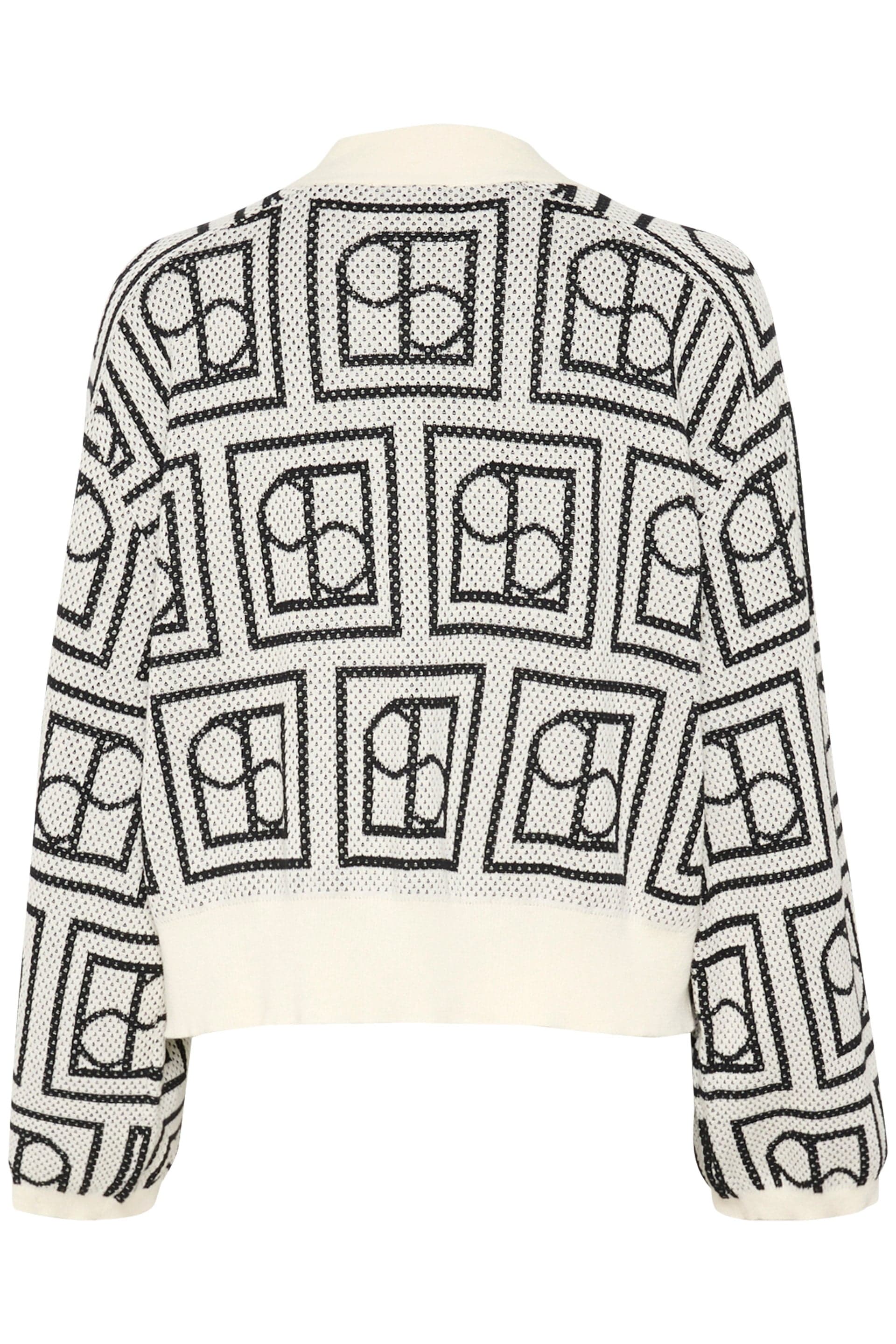 Shonda Cardigan - White and Black Monogram - Image 5