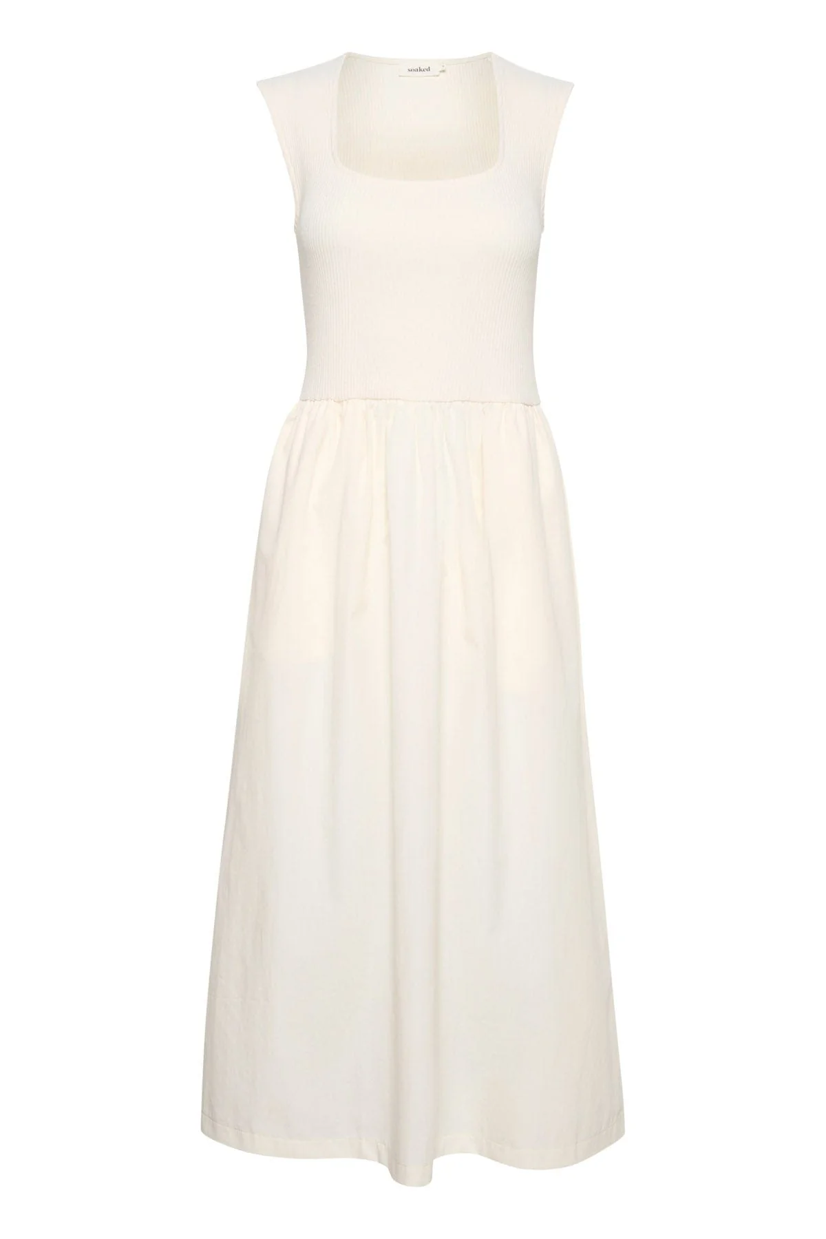 Simone Sleeveless Dress - Whisper White